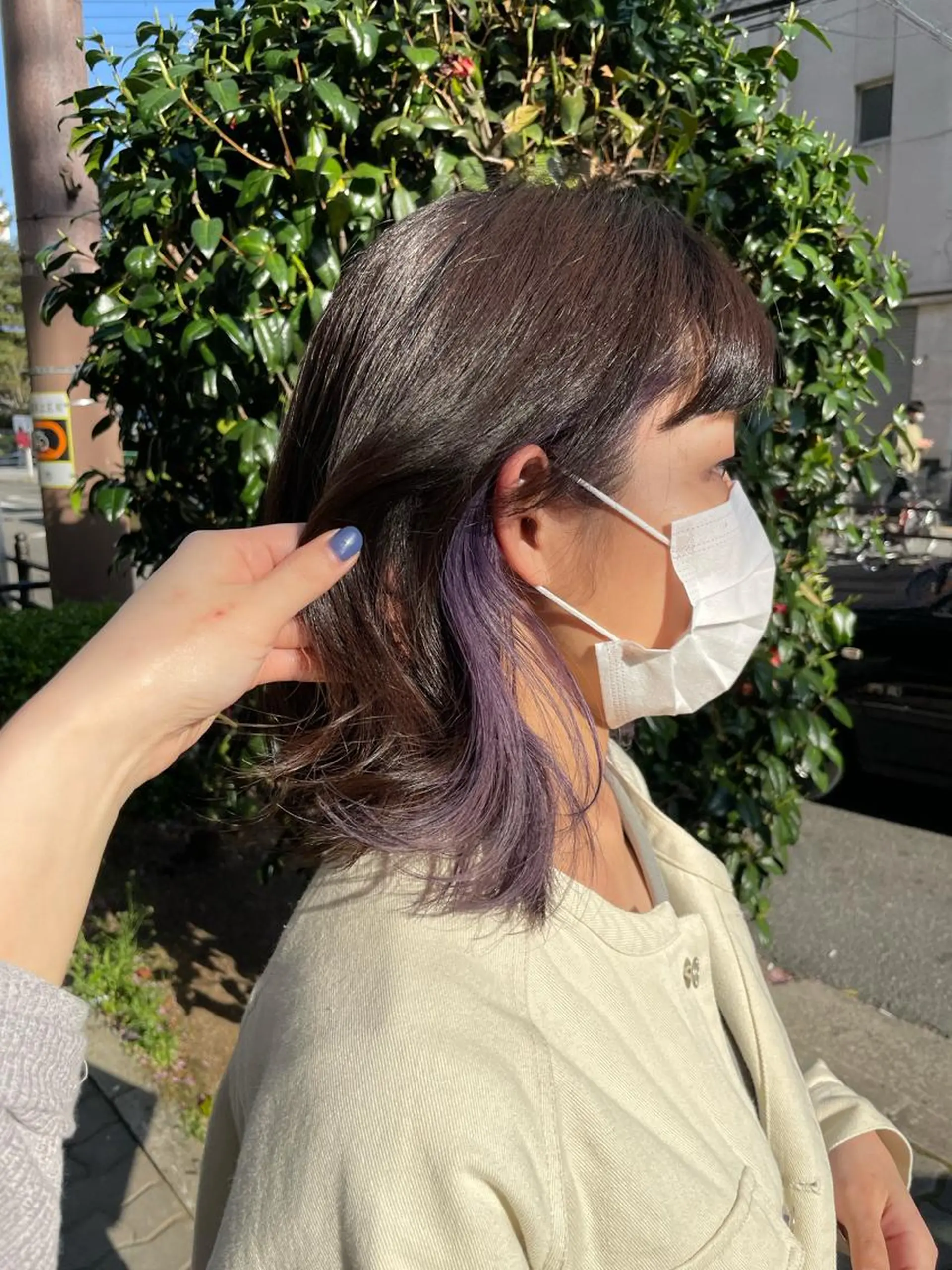 ミディアム カラー akane .のヘアスタイル