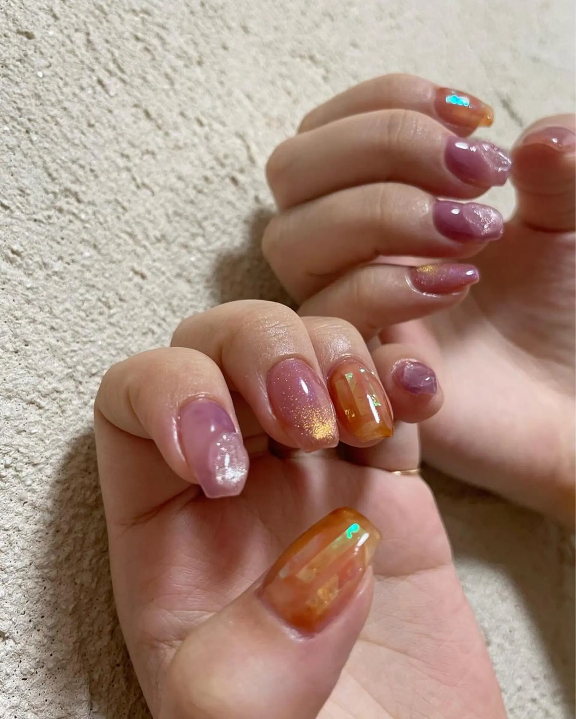 ネイル ハンドネイル 𝑡𝑖𝑎𝑚𓂃 きむらゆきののネイルデザイン