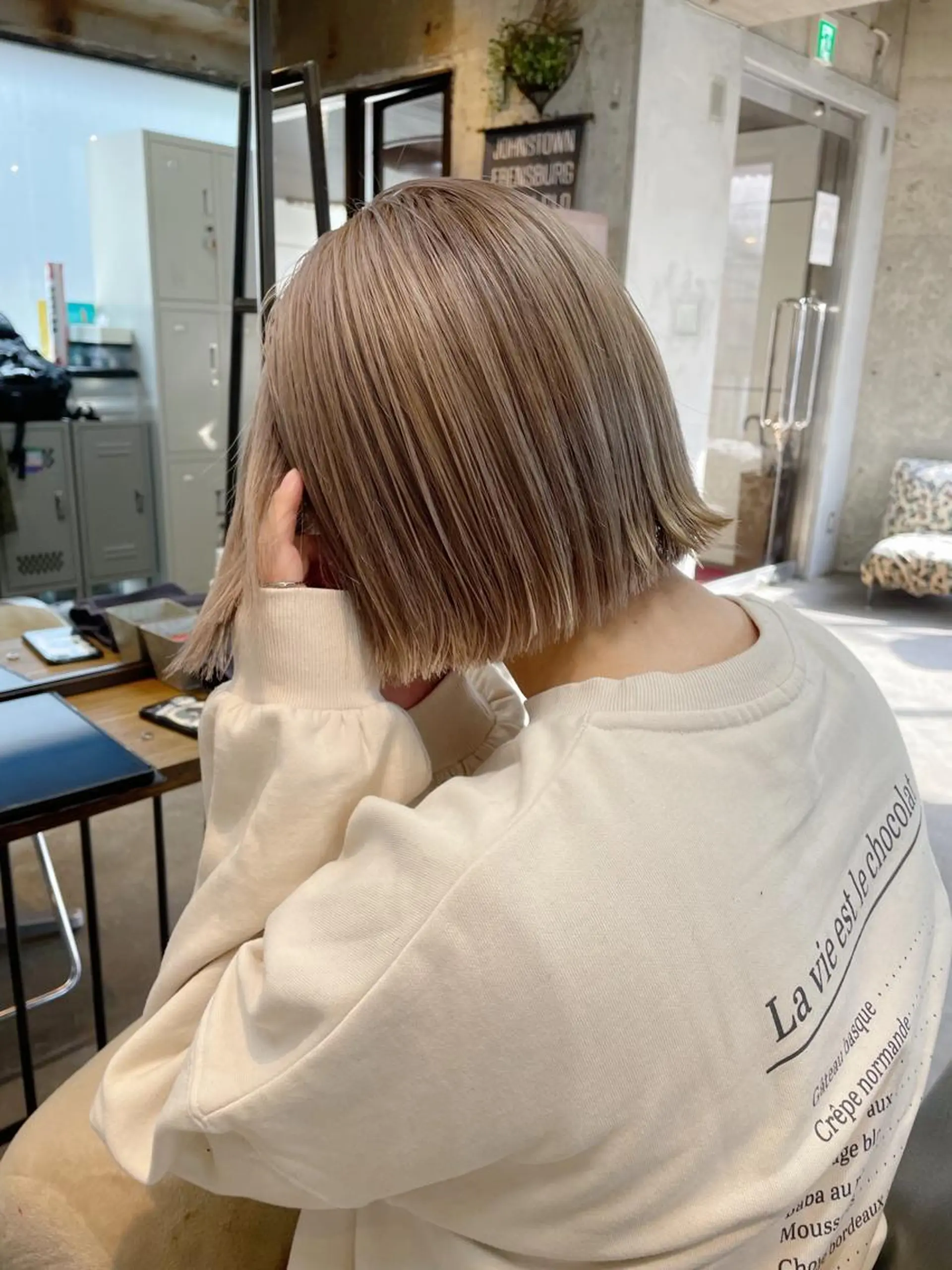 ミディアム カラー ベージュカラー ralme/sol 髙橋一哉のヘアスタイル