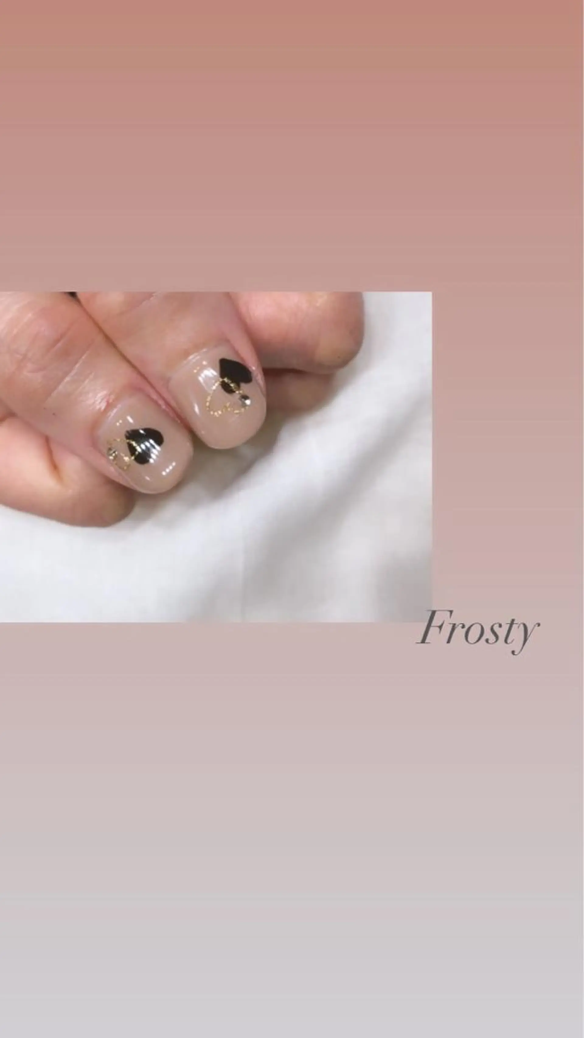 ネイル ハート 持ち込み バレンタイン Mys. 松本結衣のネイルデザイン