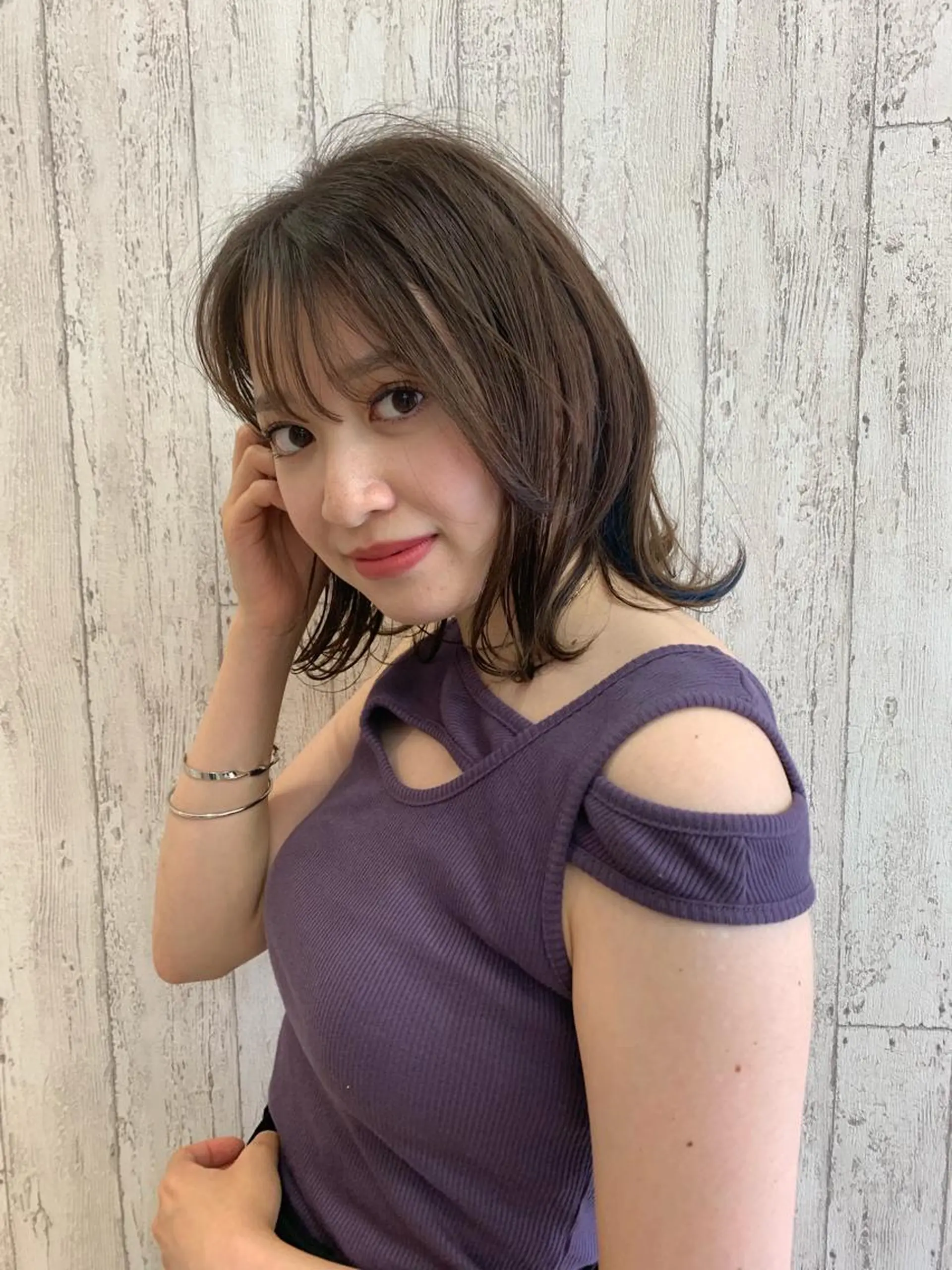 ミディアム 髪質改善/縮毛矯正 ツヤ髪🩷さつきのヘアスタイル