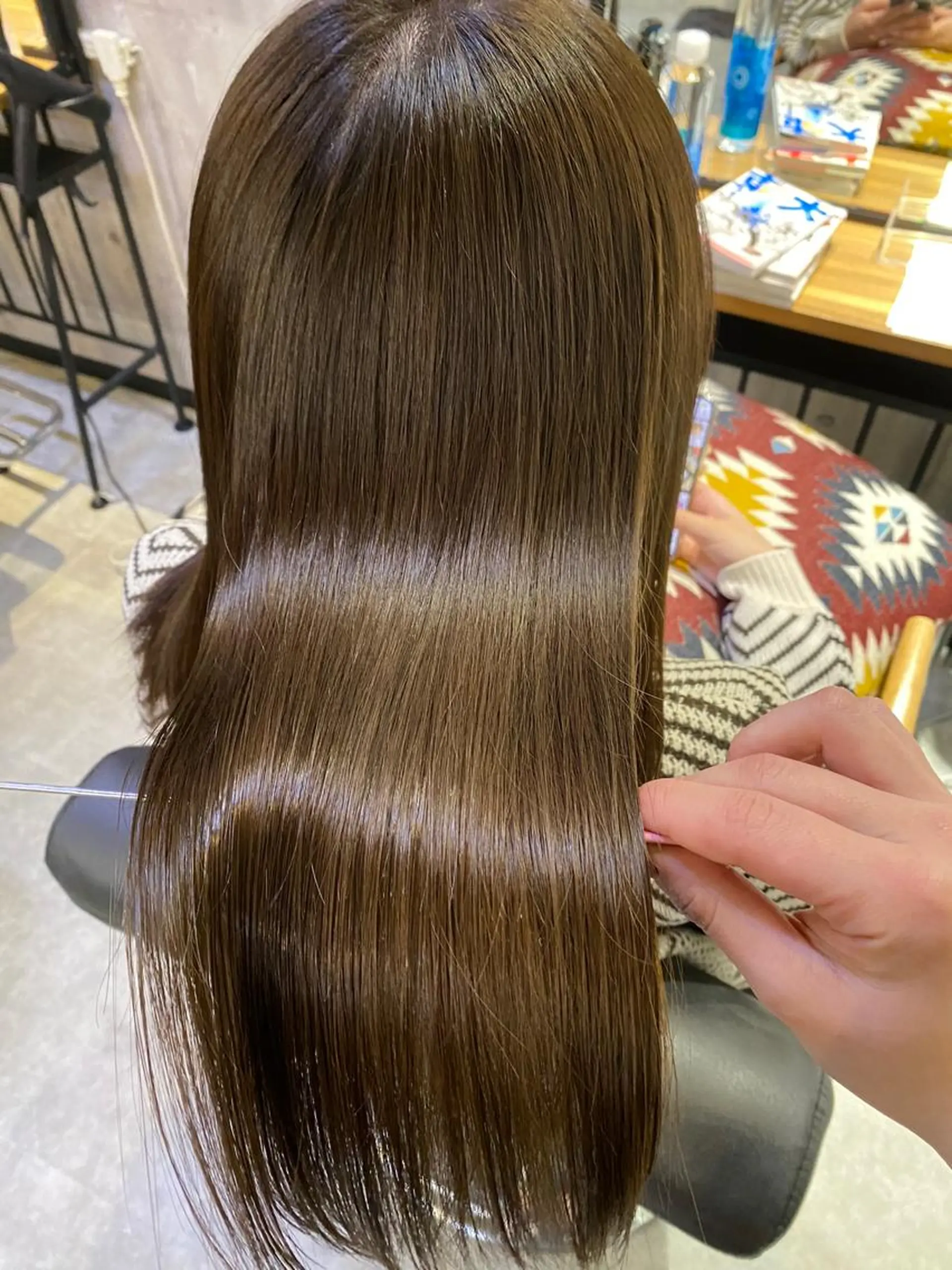 ロング カラー ヘアカラー トリートメント 【縮毛矯正特化】 kyokaのヘアスタイル