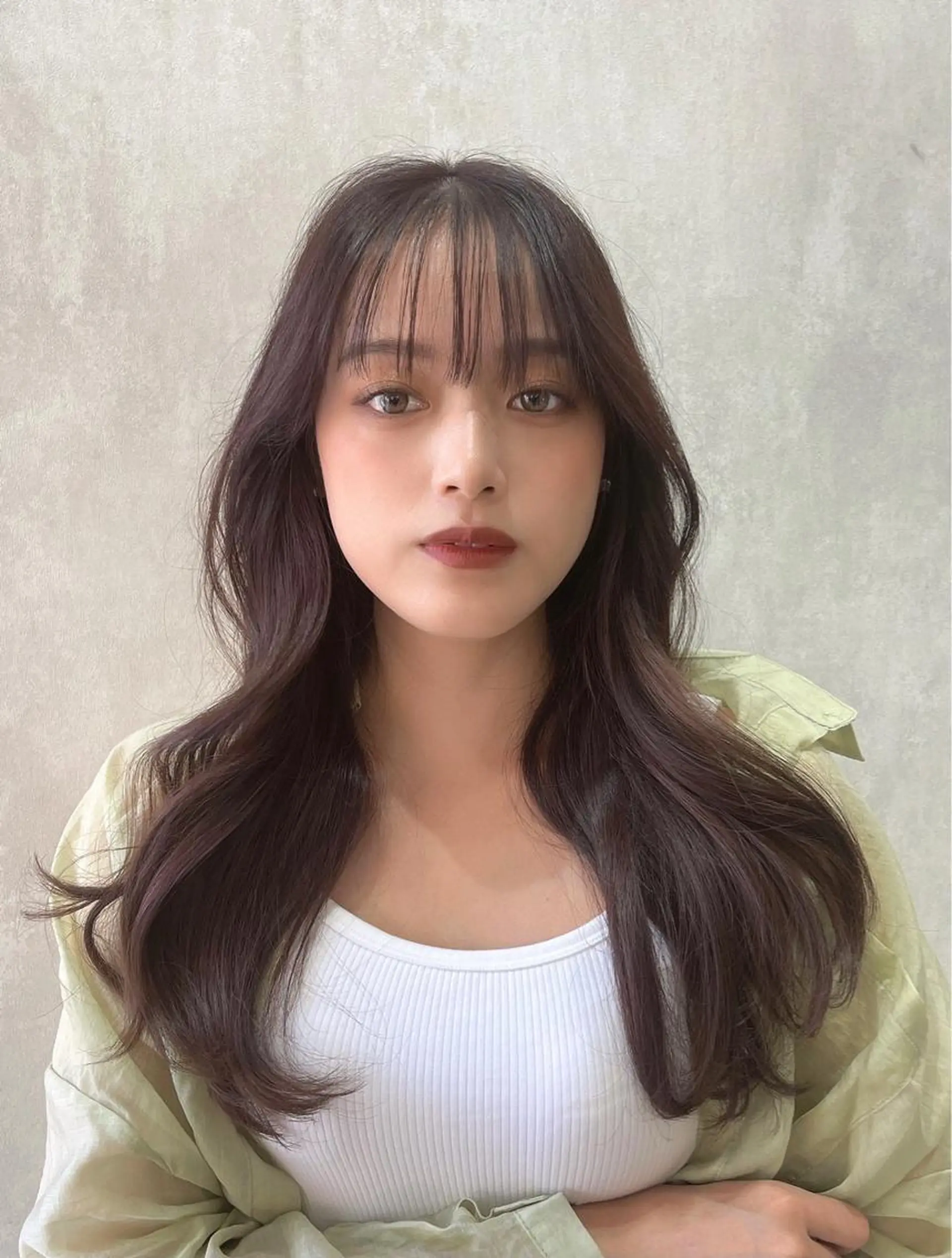 ロング カット トリートメント レイヤー/韓国 ❤️髪質改善　芹奈のヘアスタイル