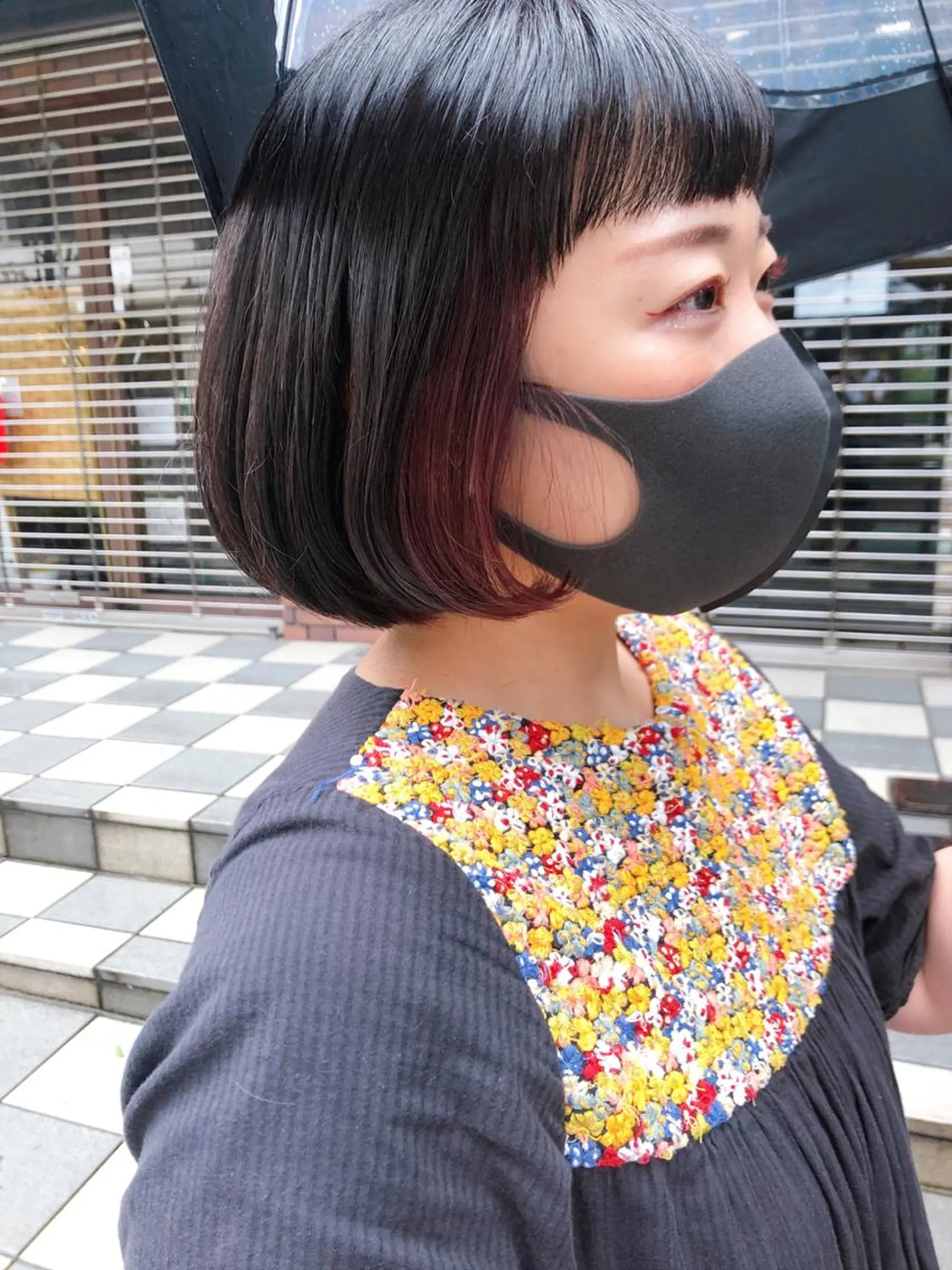 ショート カラー 長井 美佳のヘアスタイル