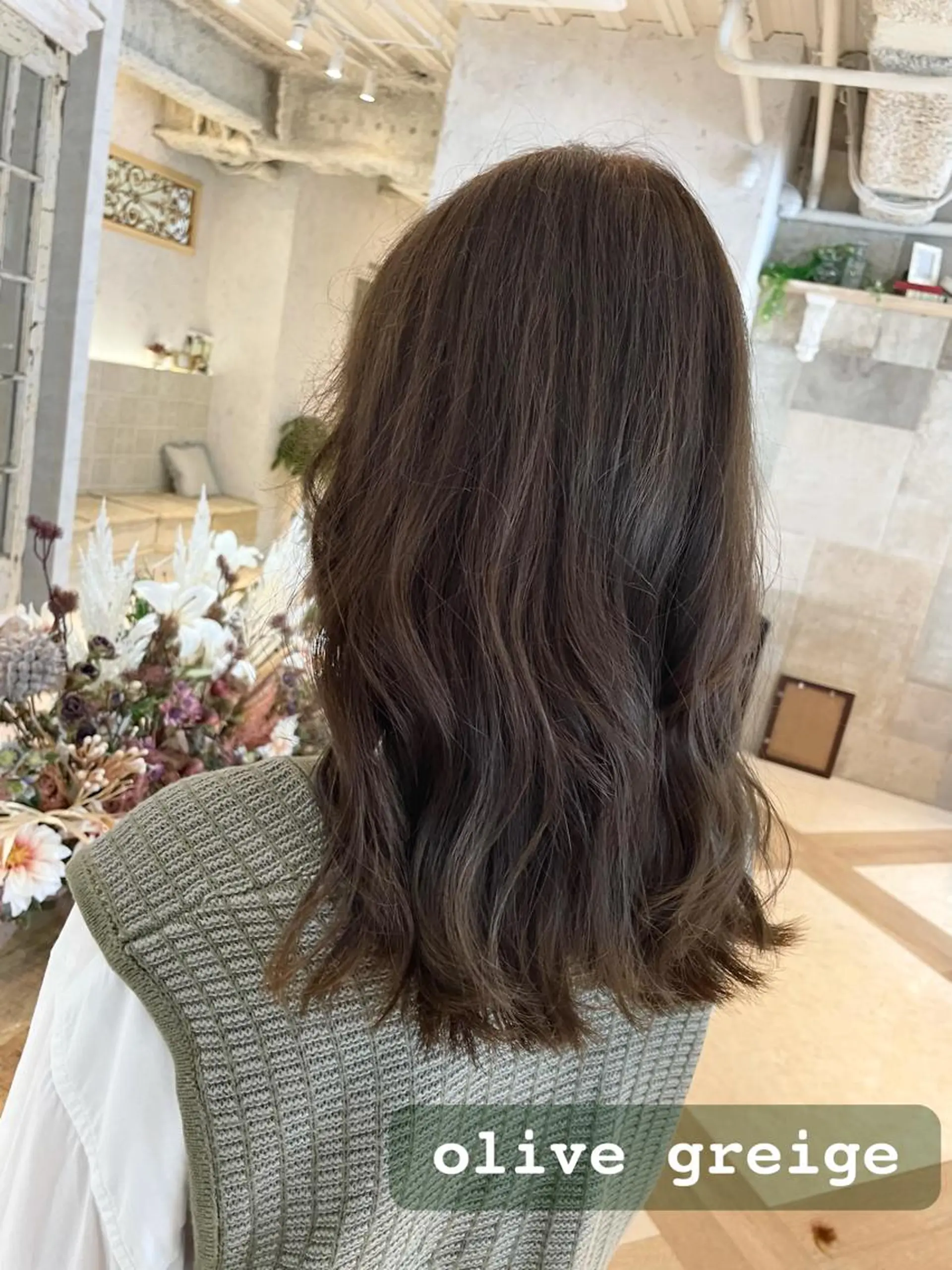 ロング カラー カット ヘアカラー トリートメント Kanami/韓国風 /艶カラーのヘアスタイル