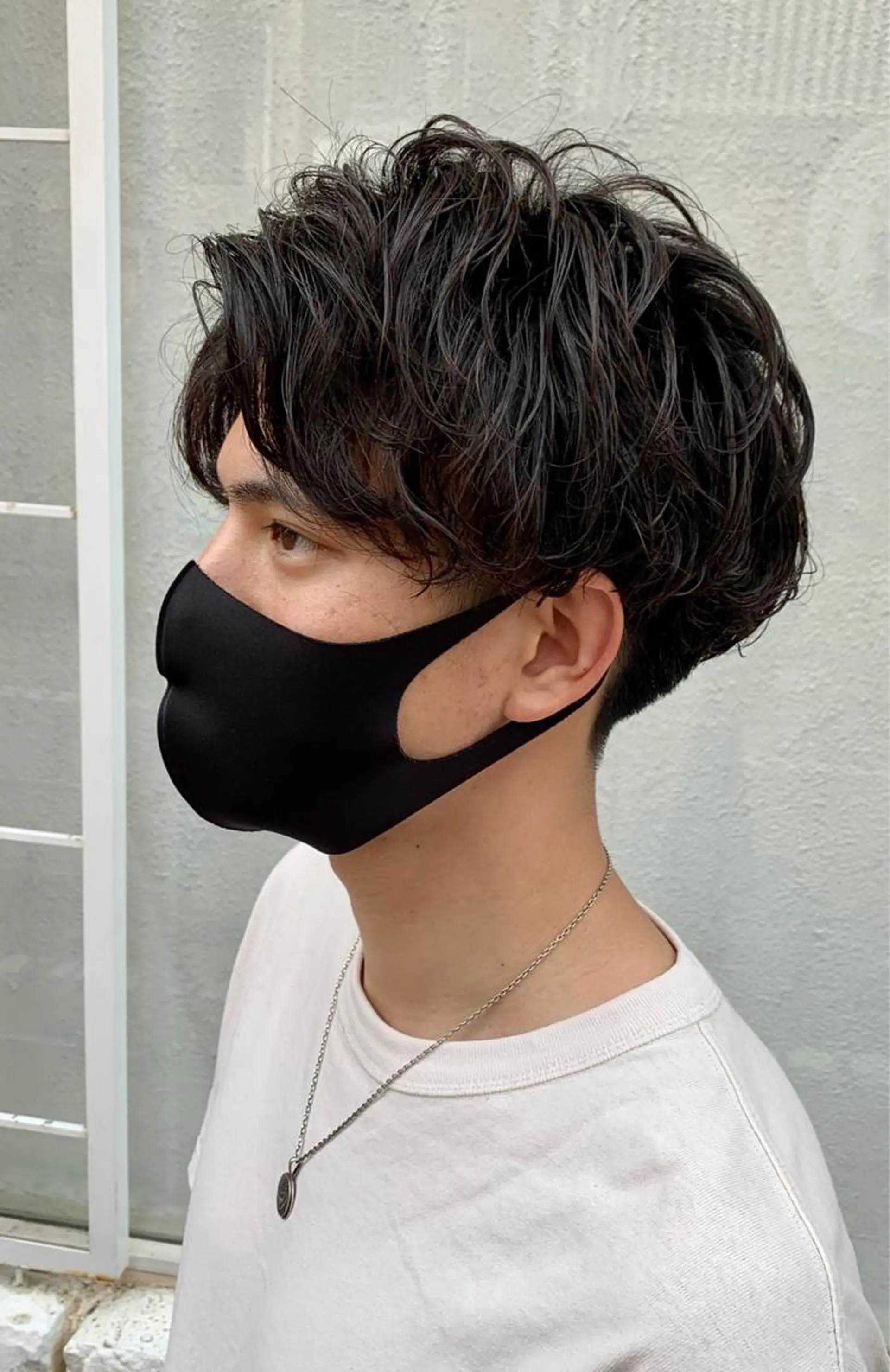 パーマ メンズ カット パーマ トリートメント ヘッドスパ 水島 悠香子のヘアスタイル