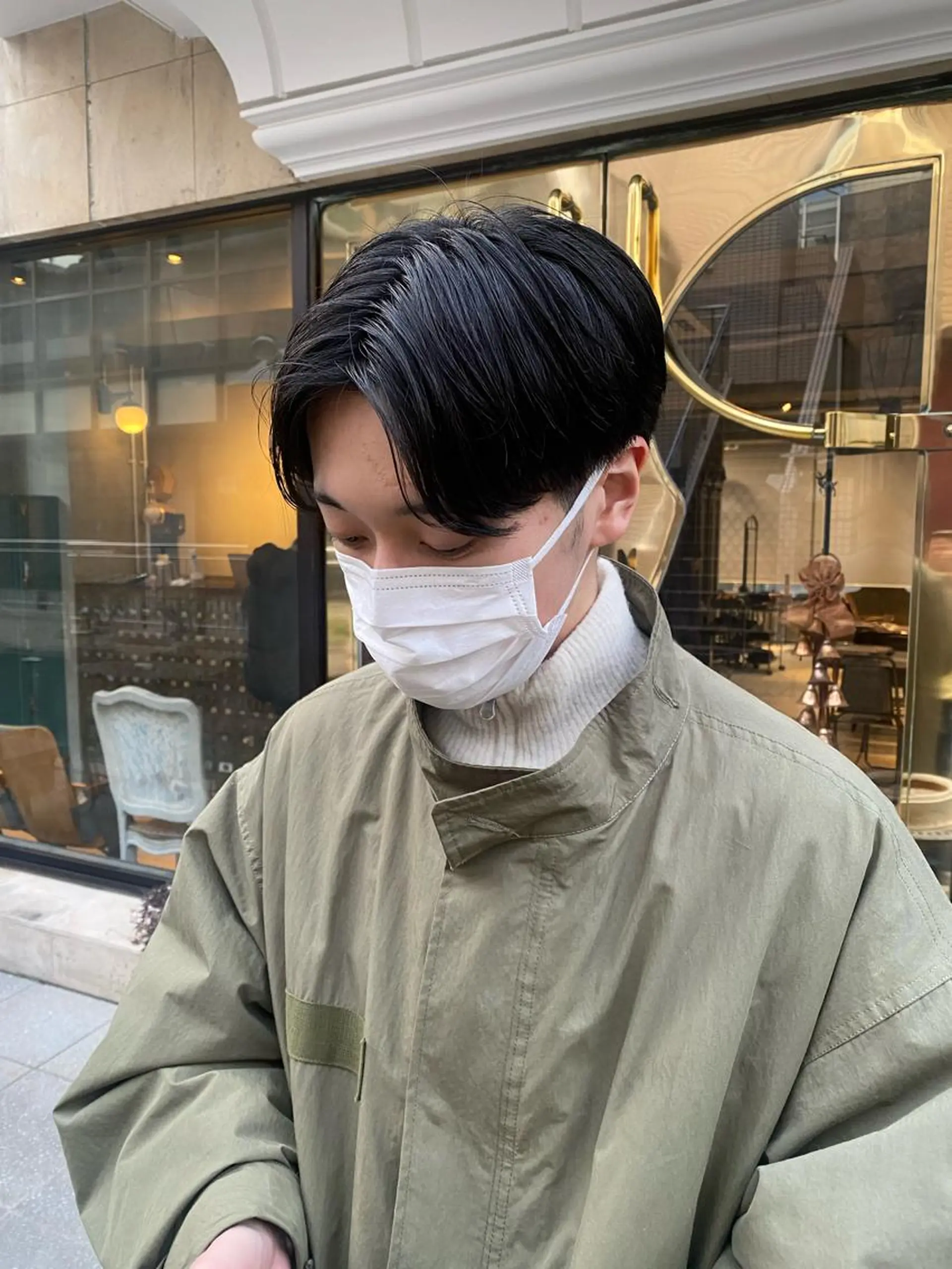 カラー メンズ センターパート ケアカラー 透明感カラー カット ヘアカラー トリートメント DX所属・✨メンズスタイル✨ Daiのヘアスタイル