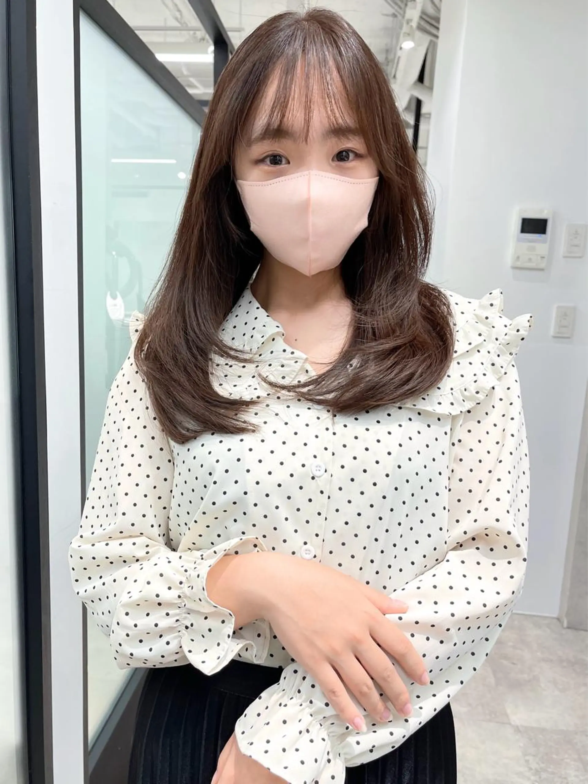 ロング 韓国風ヘア レイヤーカット カット ヘアカラー トリートメント 韓国レイヤーカット 髪質改善▫️水野有真のヘアスタイル