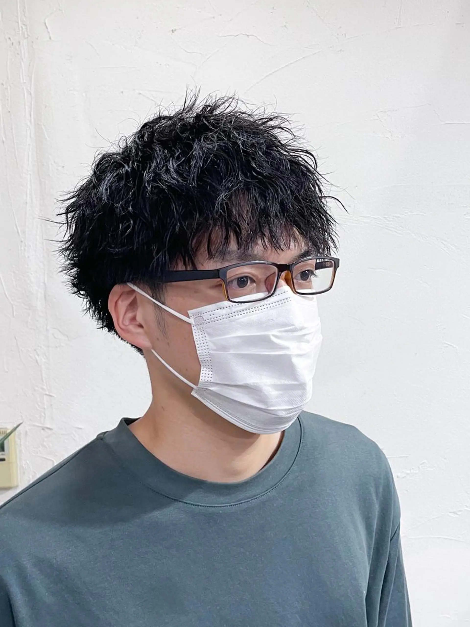 ショート メンズ メンズパーマ カット パーマ かんばら りょーいのヘアスタイル