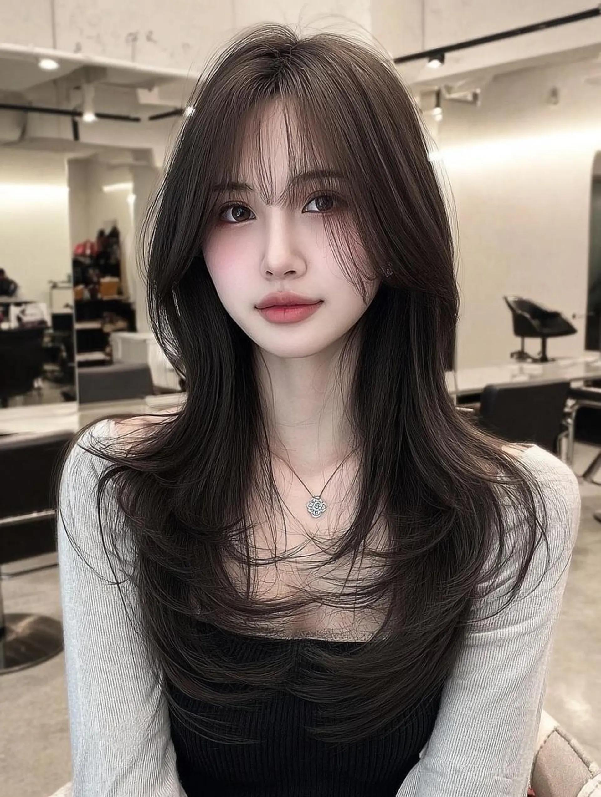 ロング カラー ブリーチ ダブルカラー 髪質改善 縮毛矯正 トリートメント カット ヘアカラー レイヤーカット✨ 福井雄登のヘアスタイル