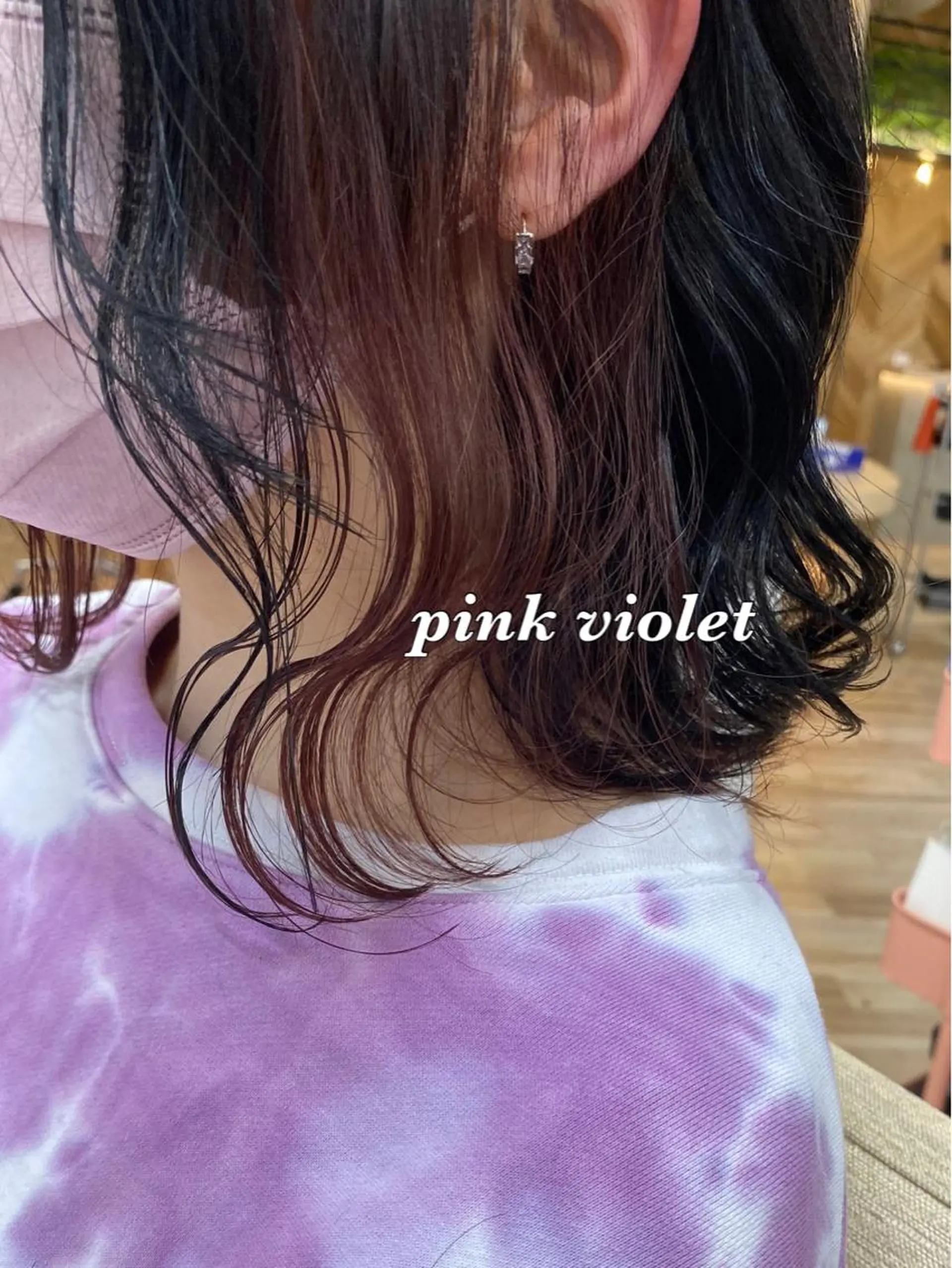 ミディアム カット ヘアカラー トリートメント おおつき ありかのヘアスタイル