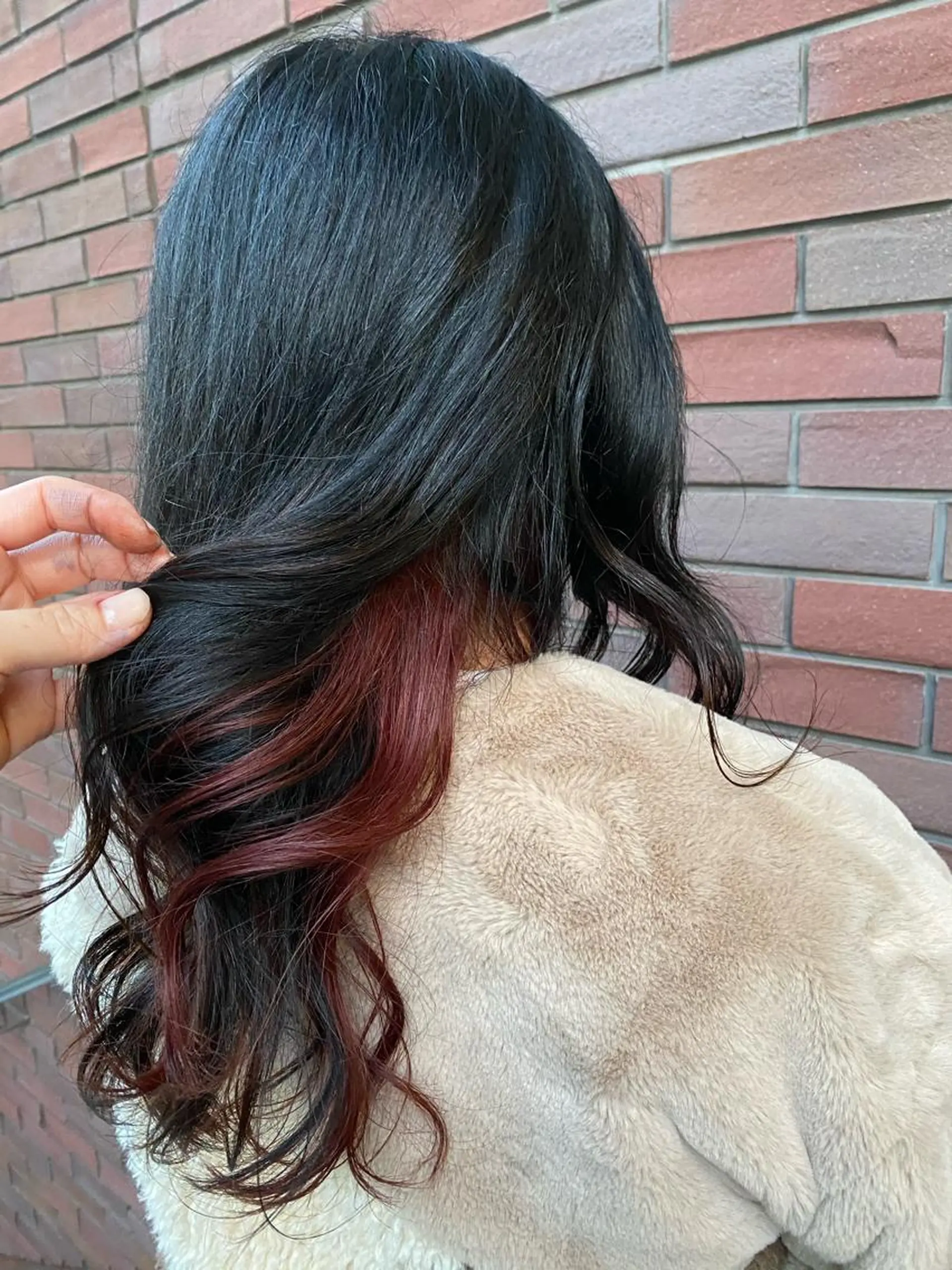 ミディアム カラー インナーカラー ピンクカラー 🦋店長🦋 ほんさわ みずきのヘアスタイル