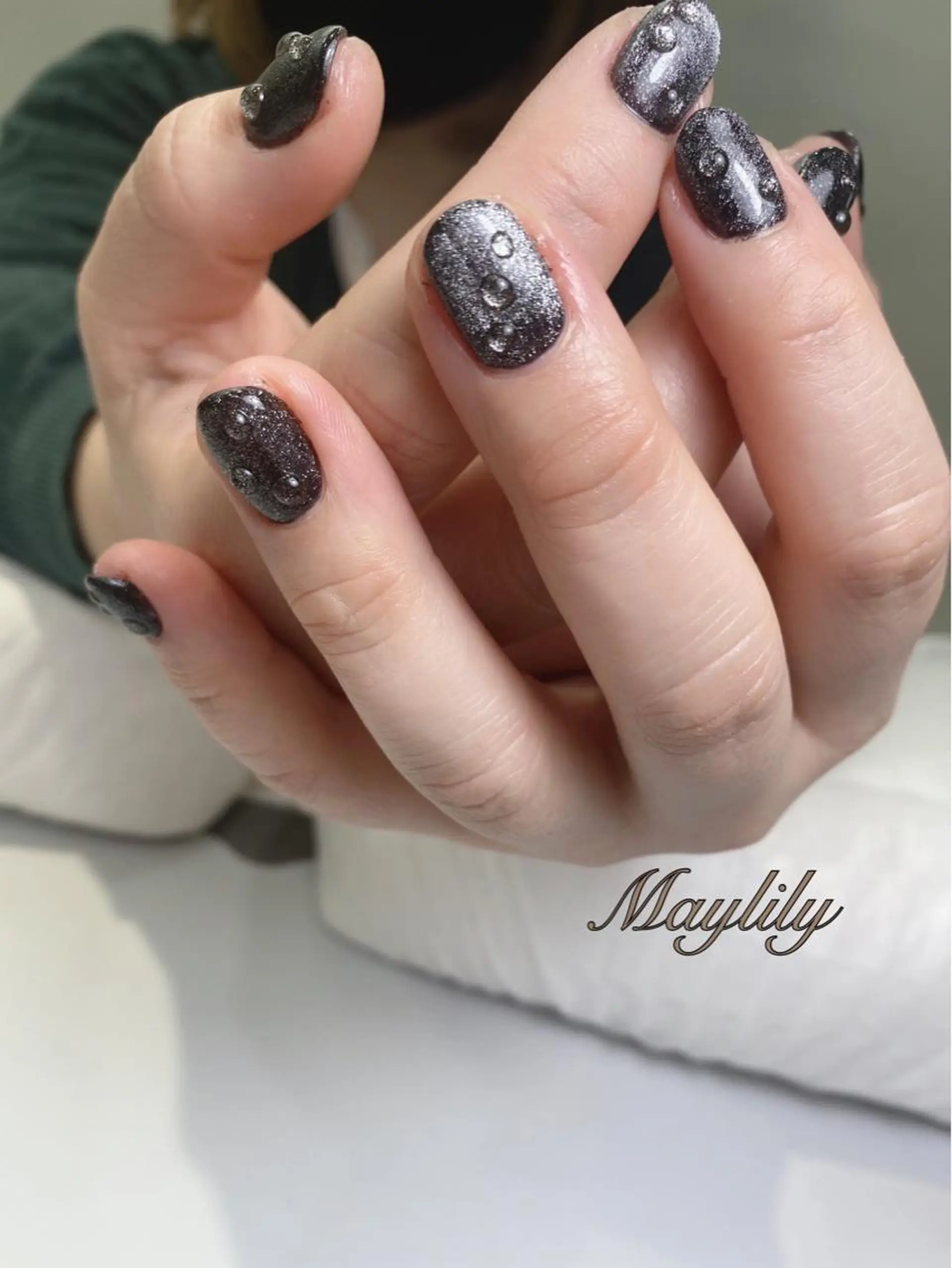 ネイル マグネットネイル ハンドネイル Nail care salon Maylily所属・Nail salon Maylilyのネイルデザイン