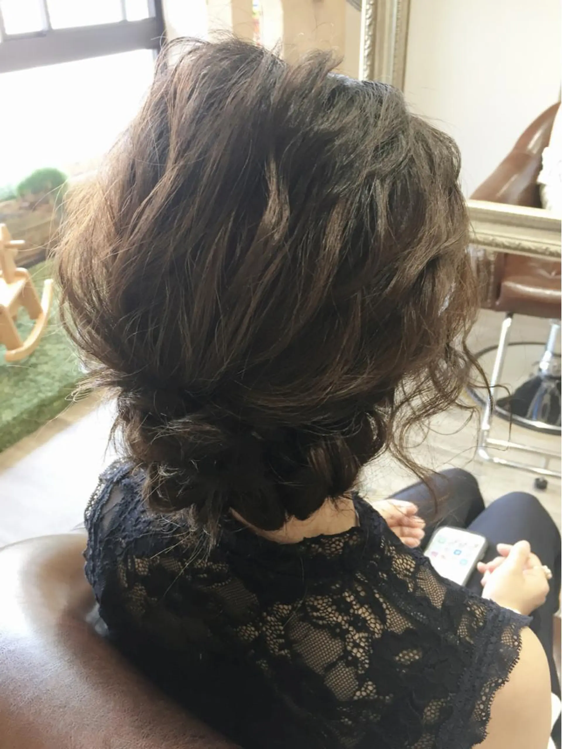 セミロング ヘアアレンジ jolie amieのヘアスタイル