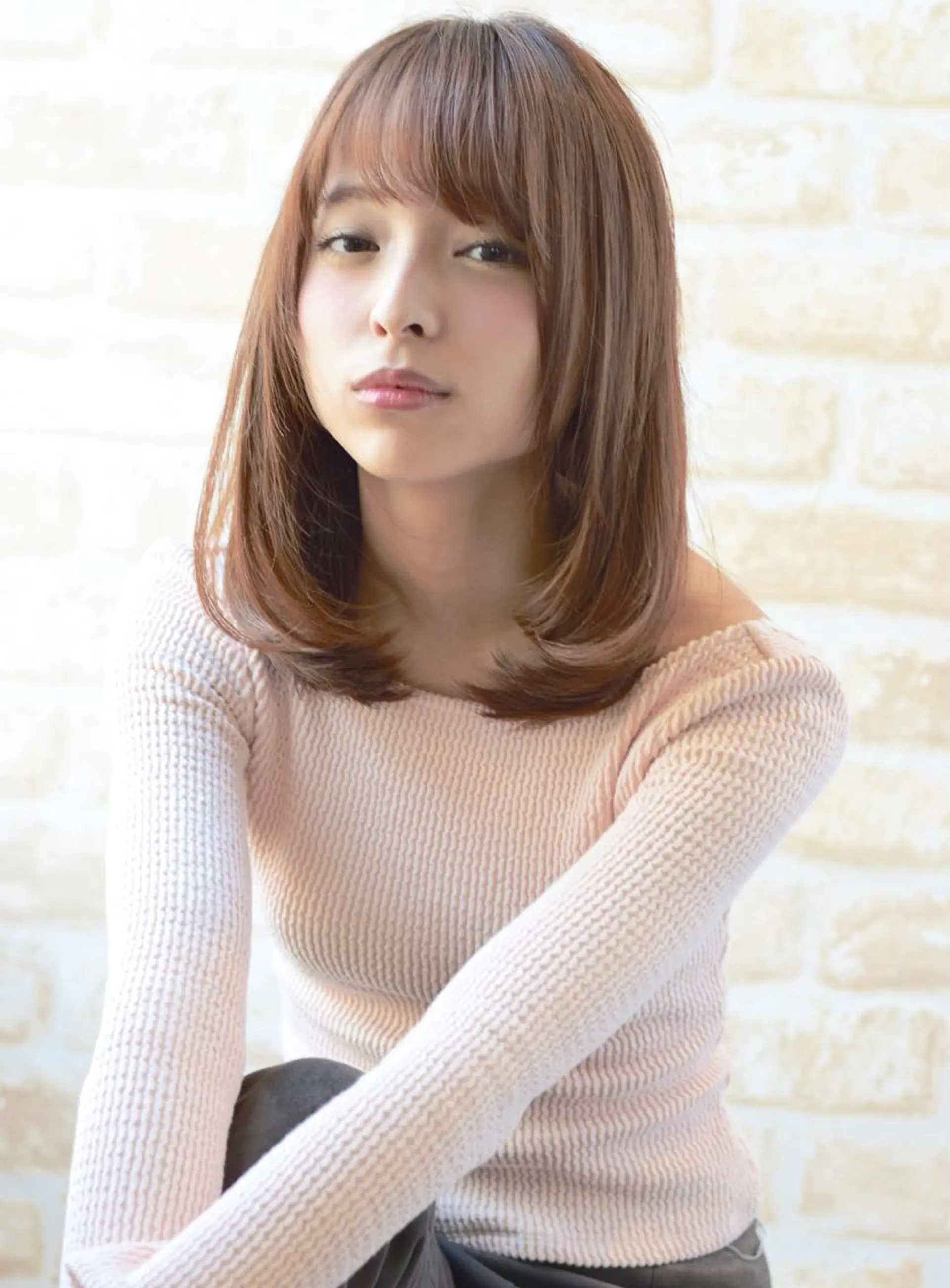 ミディアム カラー マツエク・マツパ カット パーマ Londideal 高橋ヒロシのヘアスタイル