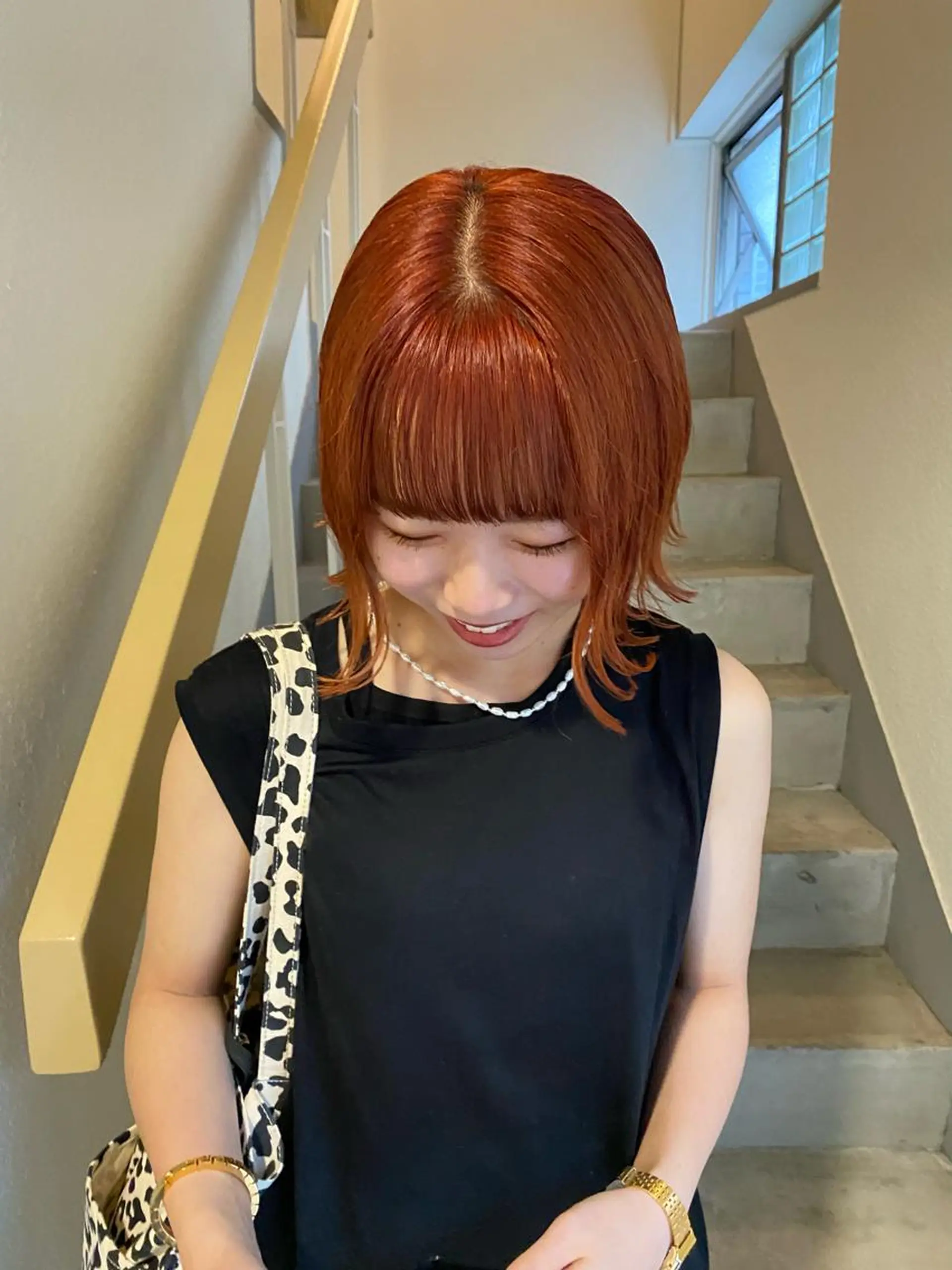 ミディアム カラー esu西梅田所属・ena/ブリーチなし 透明感・レイヤー🎀のヘアスタイル