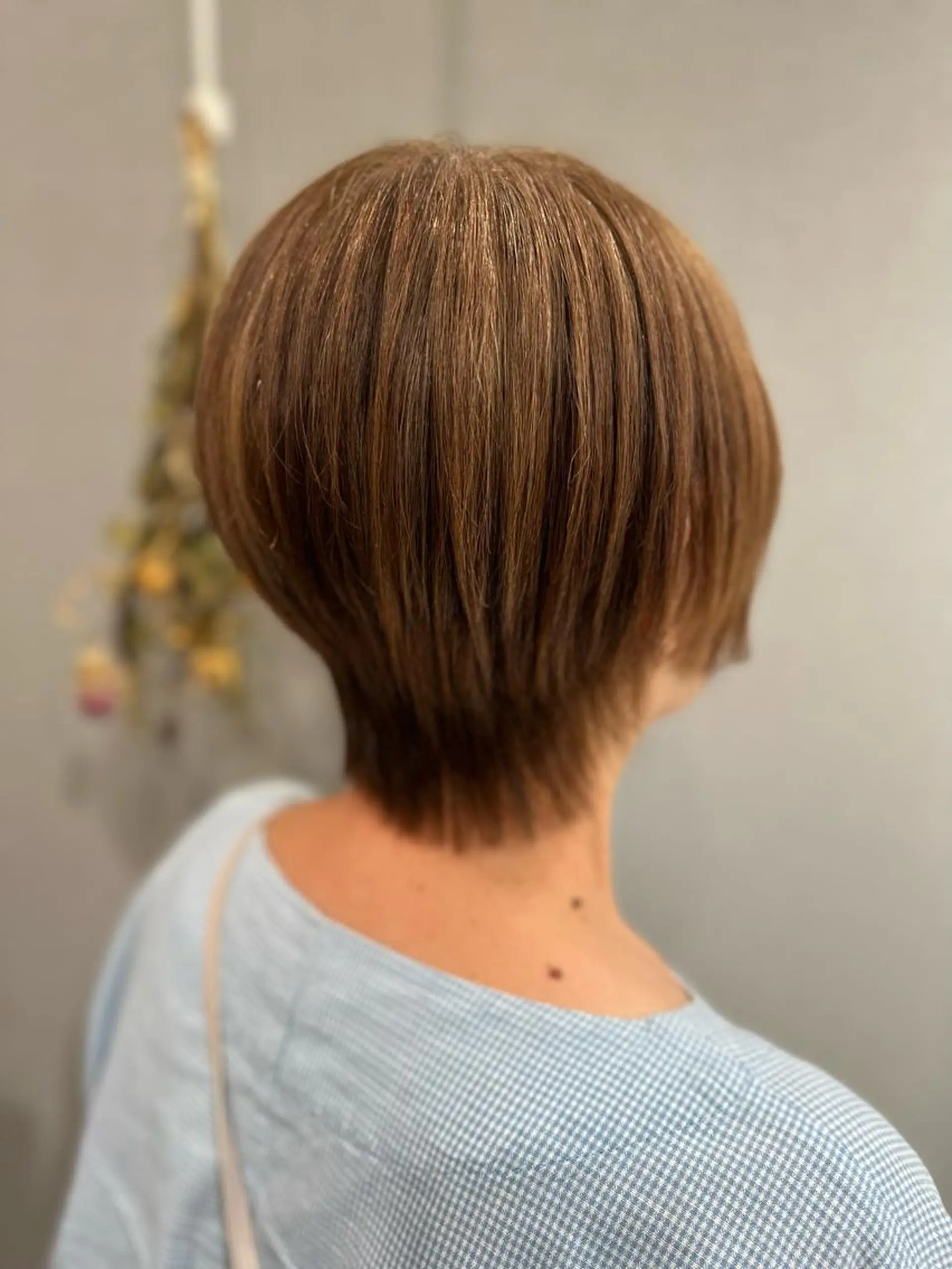 ショート ハイライト ショートヘア 酸性ストレート カット 縮毛矯正 K Harukaのヘアスタイル