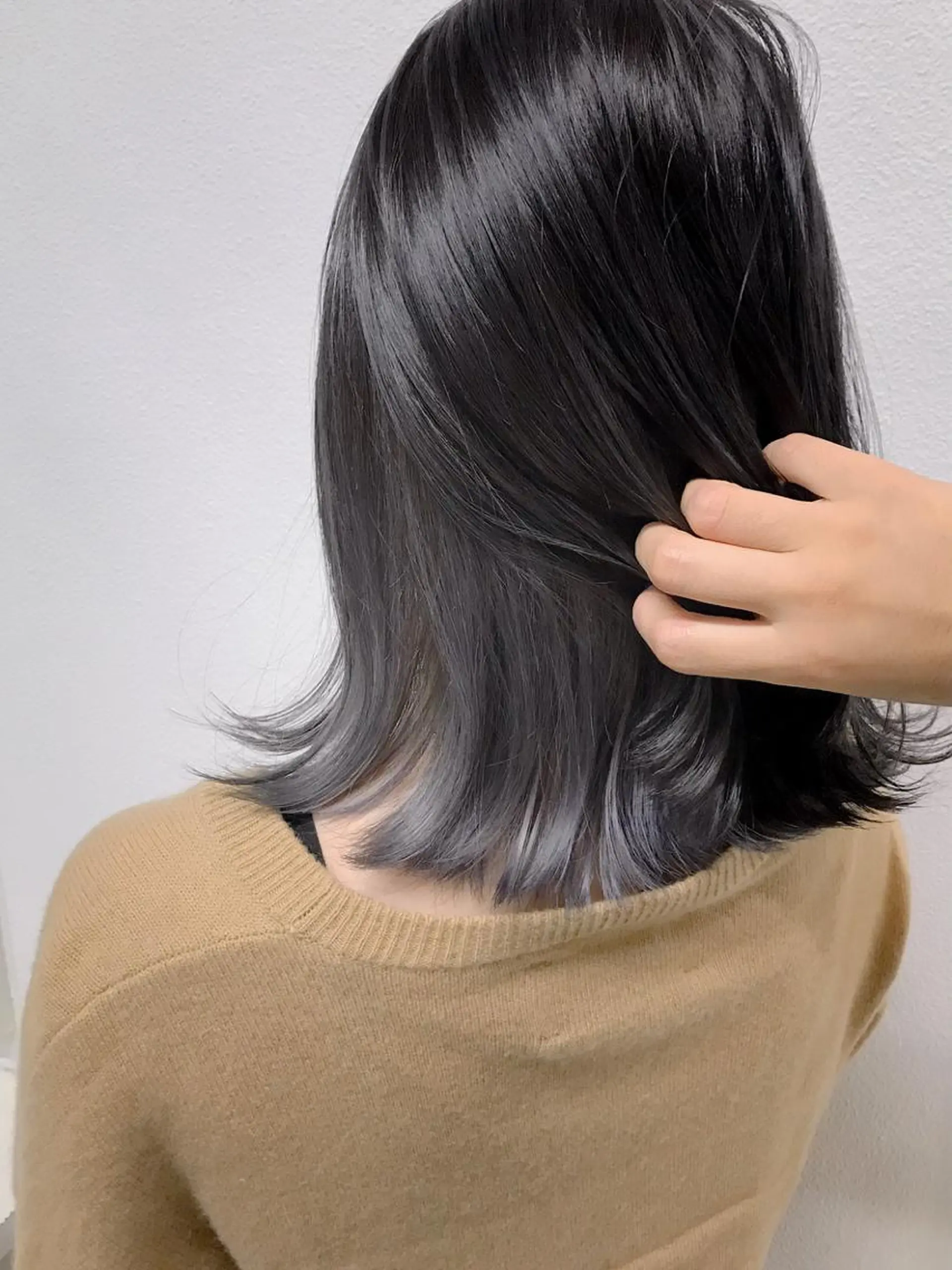 ミディアム カラー ヘアアレンジ ラベンダーカラー ラベンダーグレー ヘアカラー トリートメント GiseL天神カラー 髪質改善/ブリーチのヘアスタイル