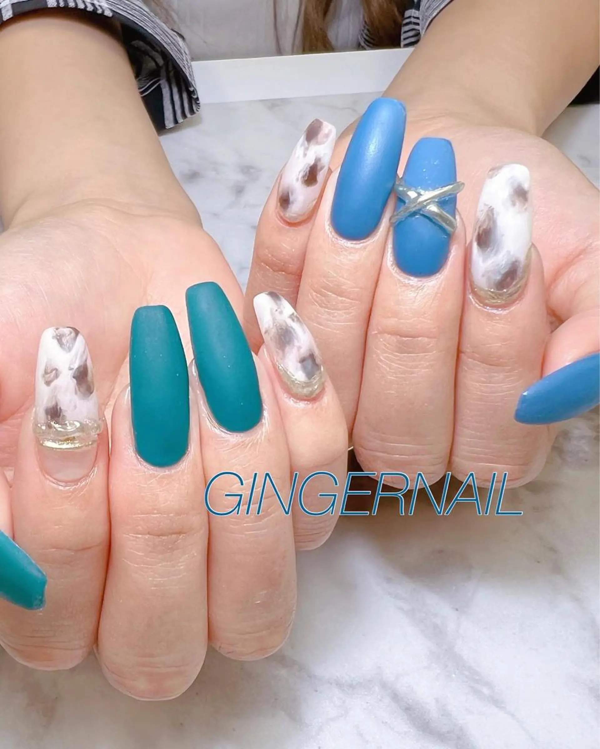 ネイル ロングネイル ハンドネイル ハンドケア GINGER NAIL所属・代々木 GINGERNAILのネイルデザイン