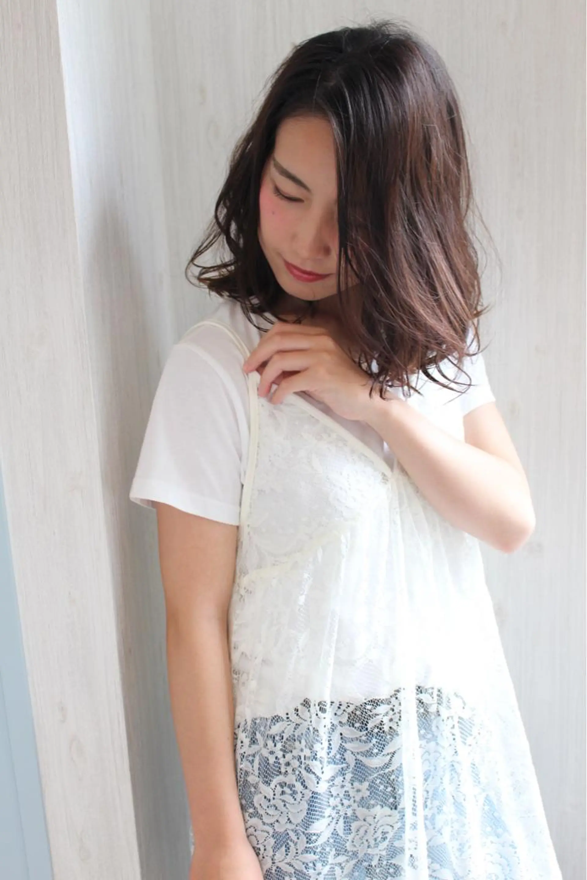 ミディアム カラー パーマ ヘアアレンジ 透明感カラー ボブ 🧡Watanabe Rio🧡のヘアスタイル