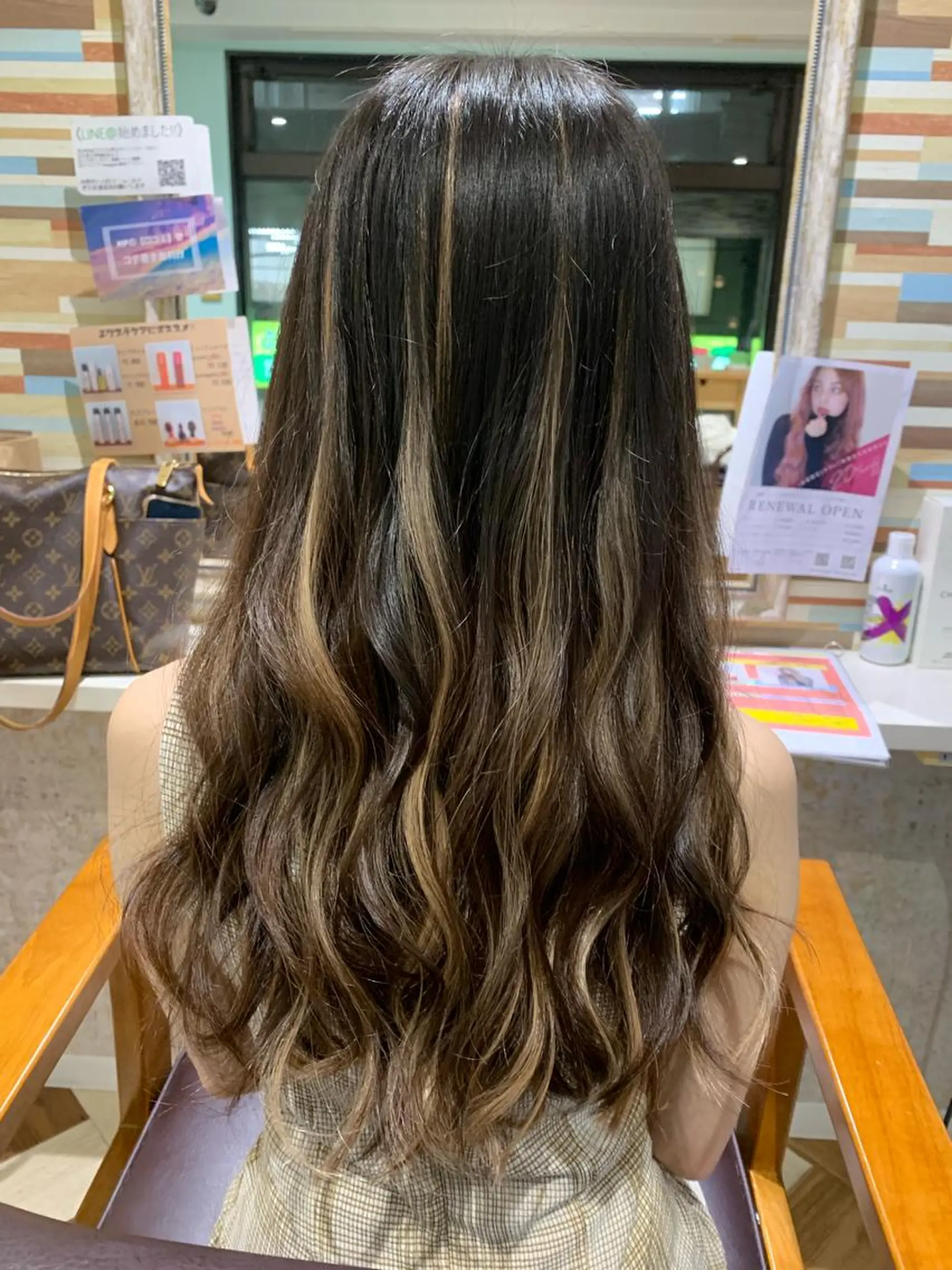 セミロング ヘアアレンジ ハイライト 髪質改善&Spa fee by carrefour 大橋店[フィー・バイ・カルフール大橋]所属・stylist Yukieのヘアスタイル