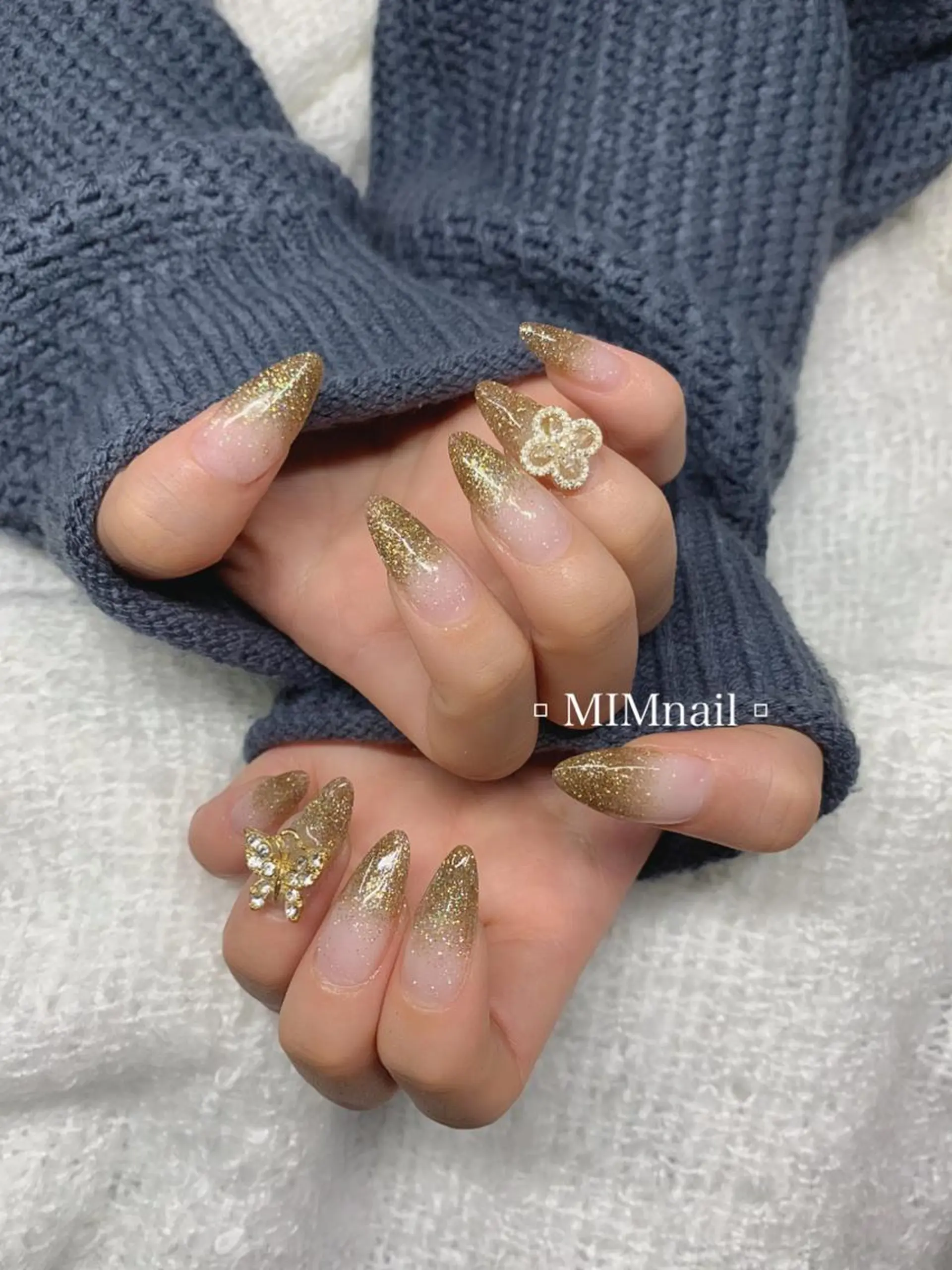 ネイル 長さ出し スカルプネイル *･*MIMnail *･゜ﾟ･*:･*のネイルデザイン
