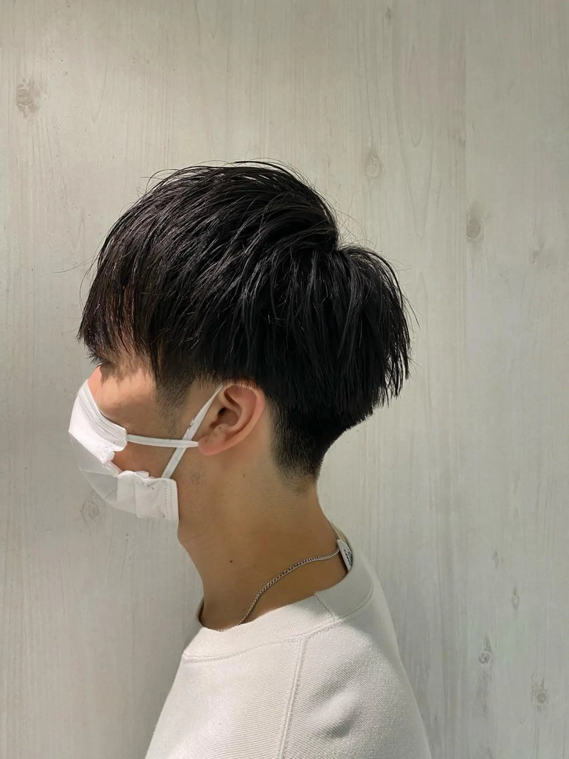 ショート メンズ マッシュ 刈り上げ カット カルマパーマ韓国ヘア shiryuのヘアスタイル