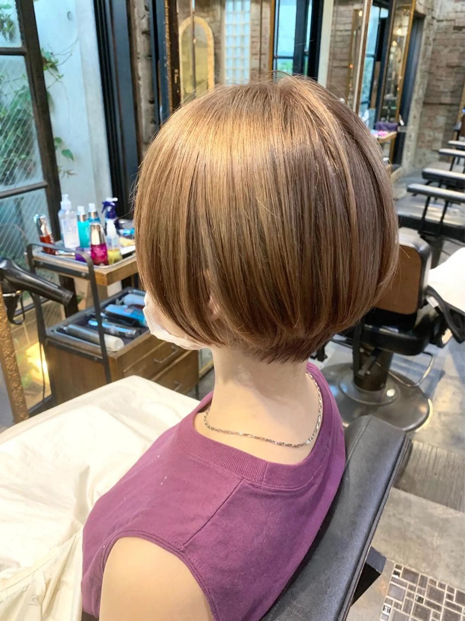 ショート カラー 銀座No.1髪質改善 縮毛矯正/本木のヘアスタイル