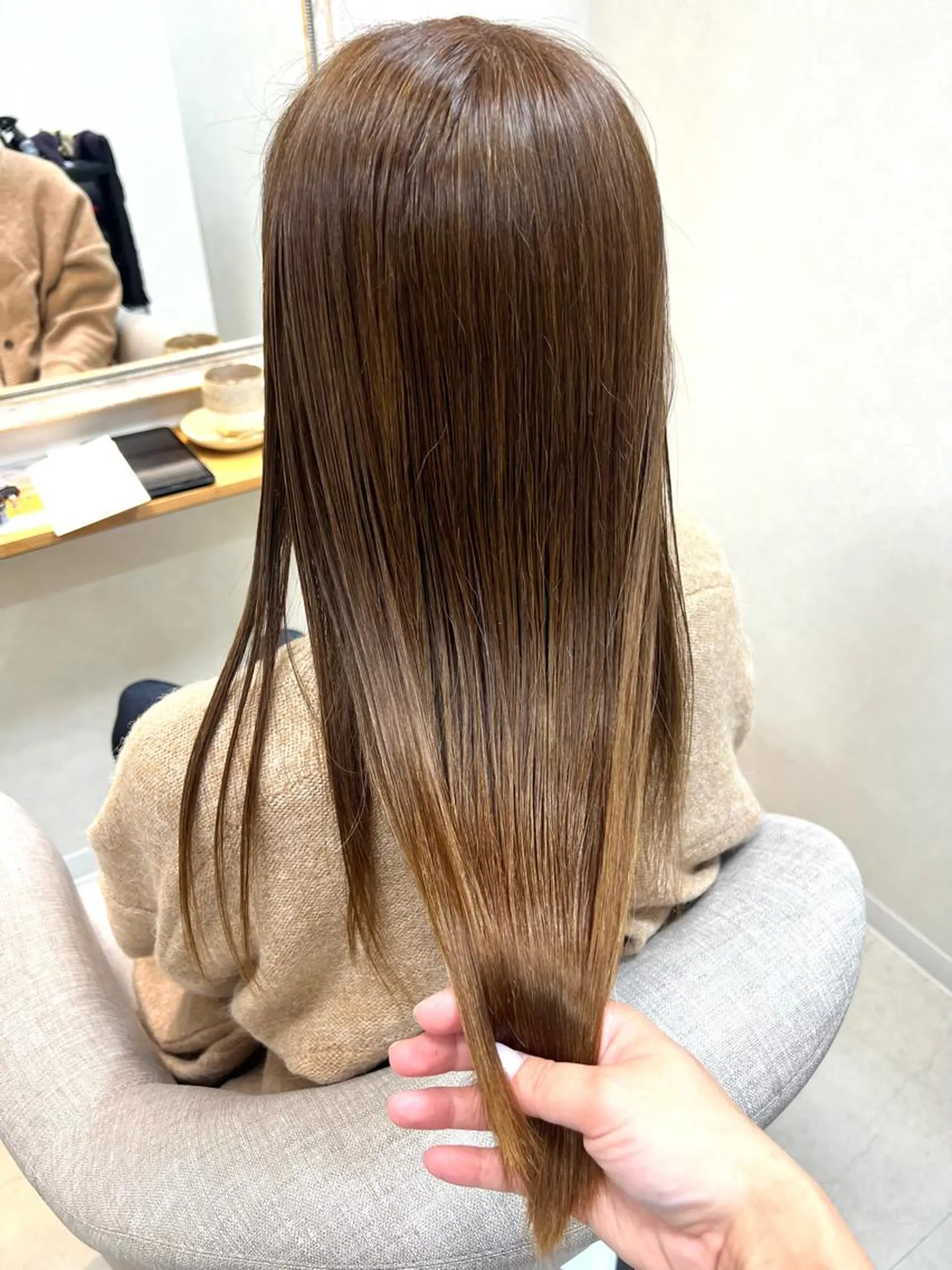 ロング 髪質改善 トリートメント カット トリートメント ショート/白髪ぼかし 君和田若菜のヘアスタイル