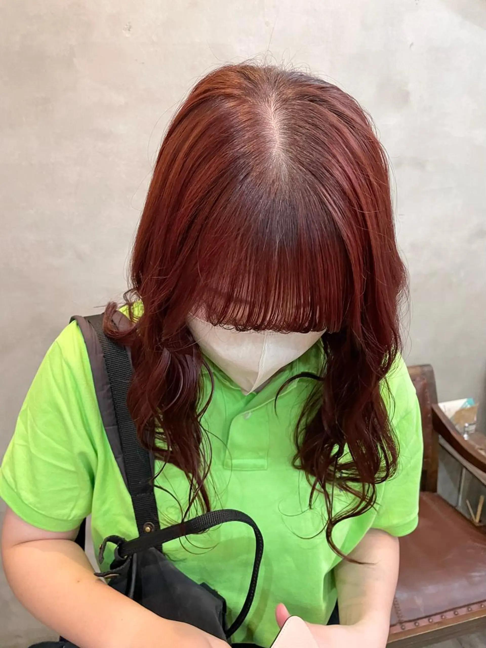 セミロング カラー ヘアアレンジ カット ヘアカラー トリートメント 【ピンク/韓国ヘア/ ヘアセット】亜海のヘアスタイル