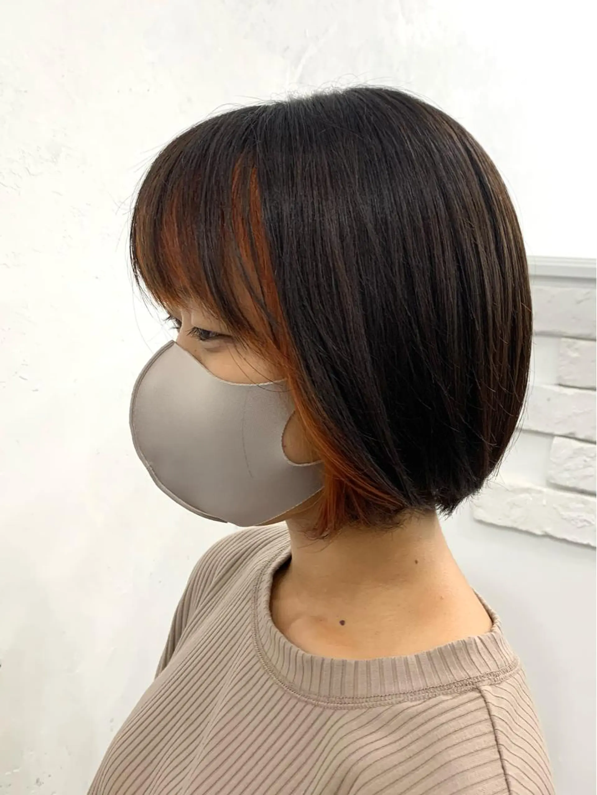 ショート カラー レイヤー ハイトーン 暖色⭐︎KANAKOのヘアスタイル