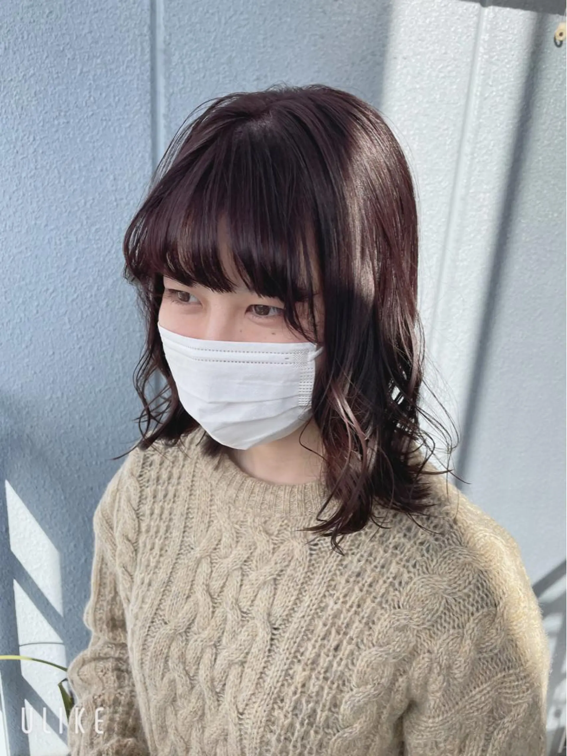 セミロング カラー ヘアアレンジ ブラウンカラー ピンクカラー ピンクブラウン なつき/艶ピンク/ girly hairのヘアスタイル