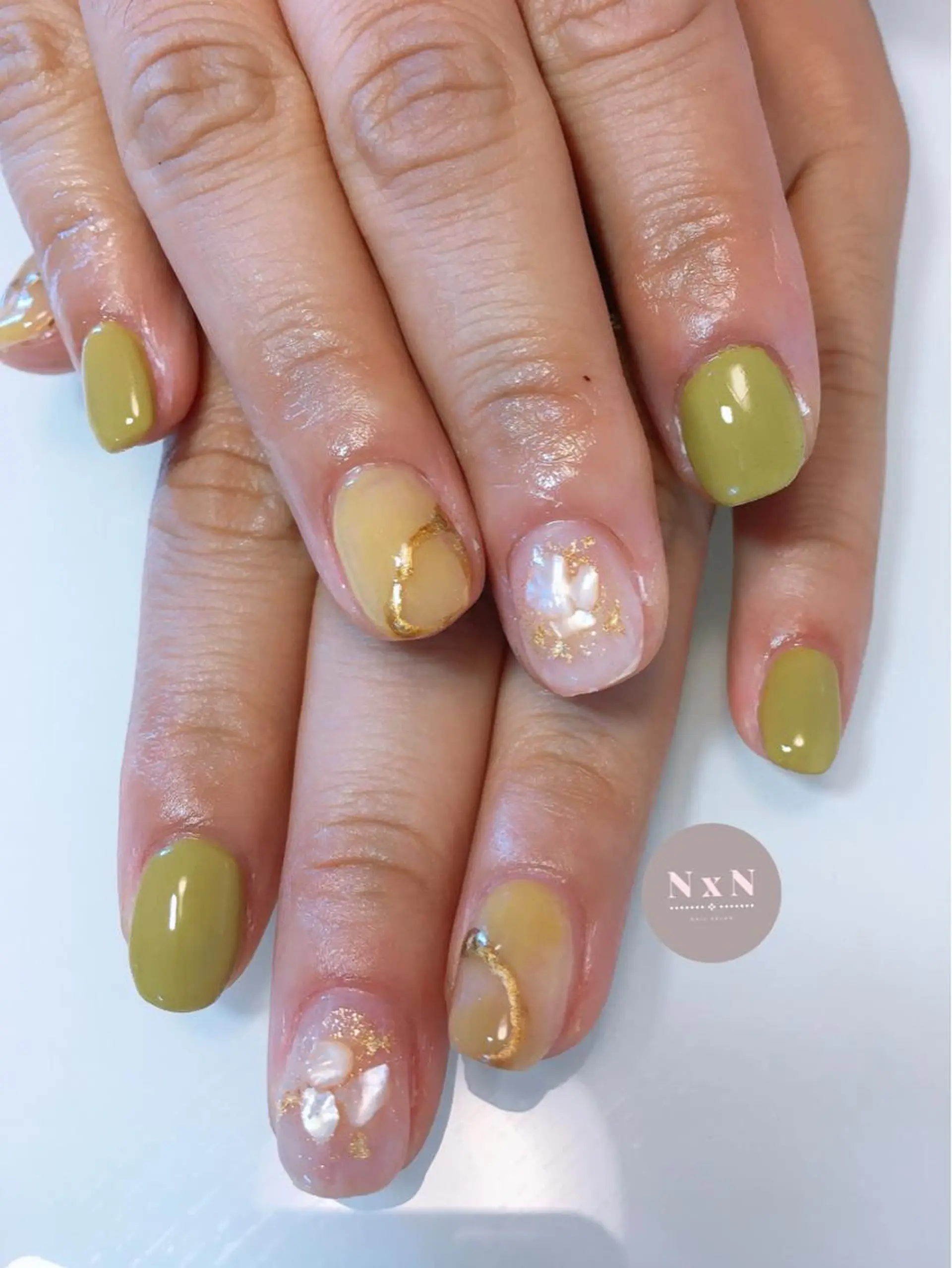 ネイル ジェルネイル ぷっくりネイル nail salon N×Nのネイルデザイン