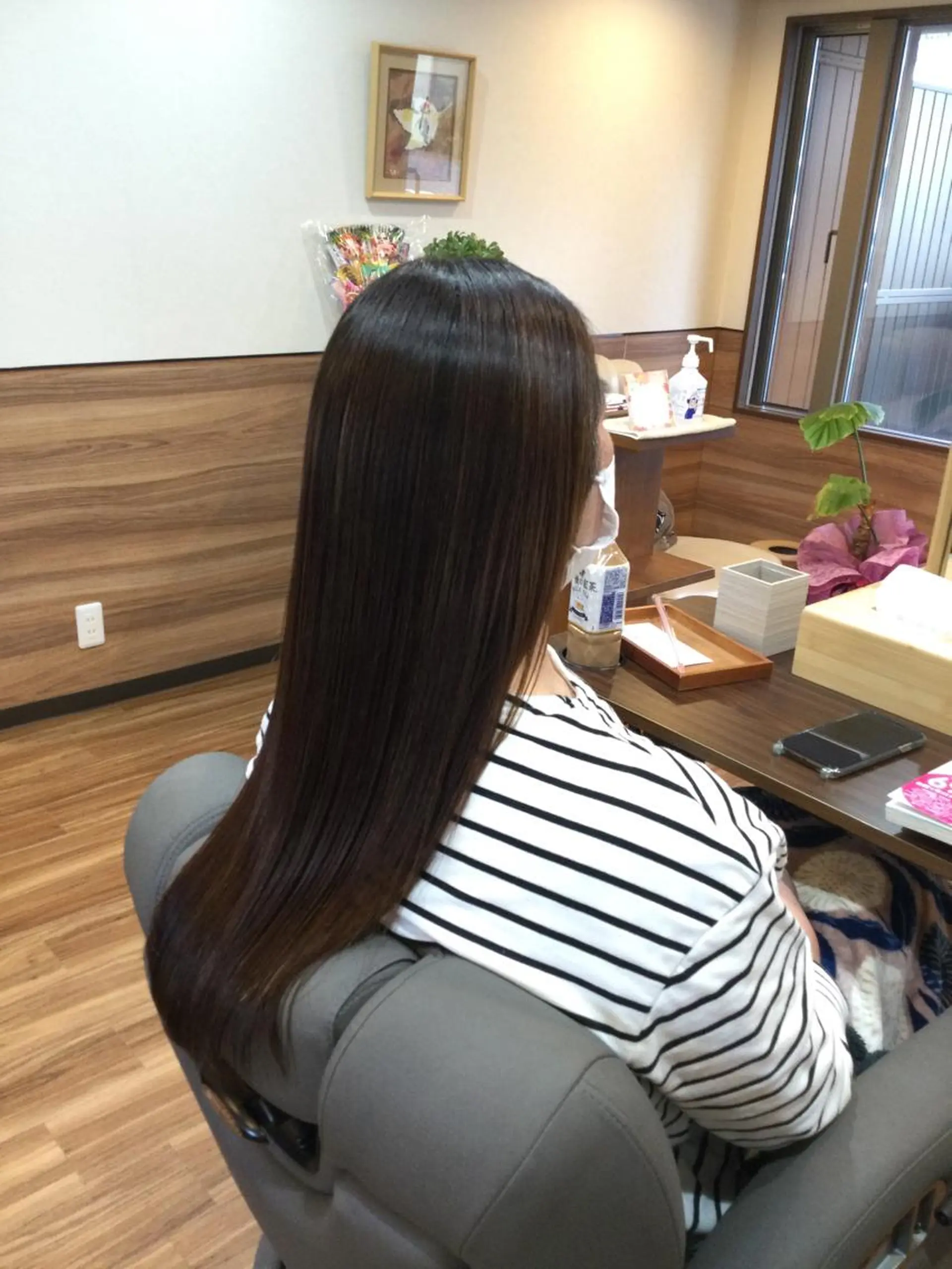 ロング 髪質改善 縮毛矯正 トリートメント Annon プライベートサロンのヘアスタイル