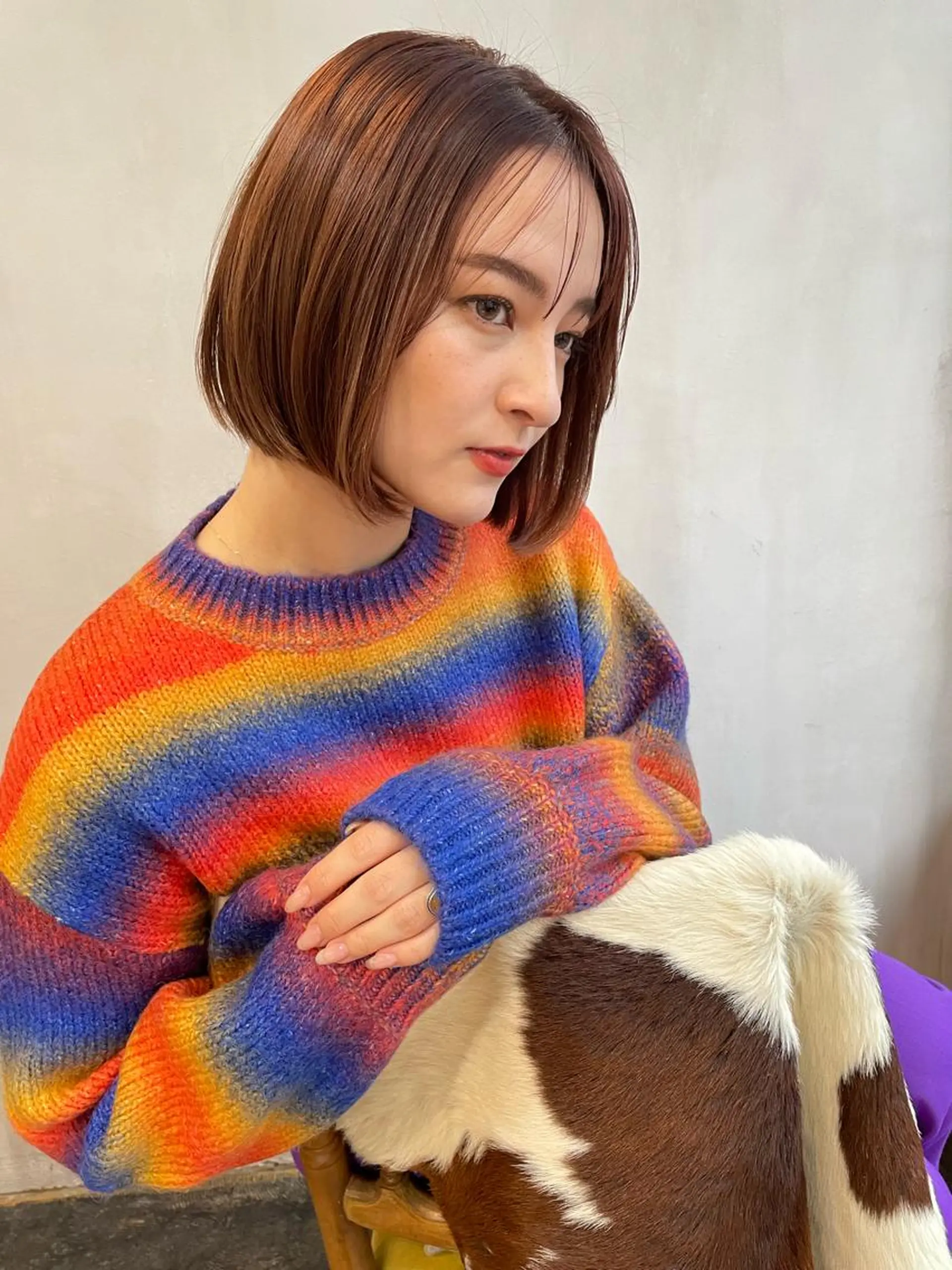 ショート カラー ショート/ボブ専門 宮脇美奈/南船場のヘアスタイル