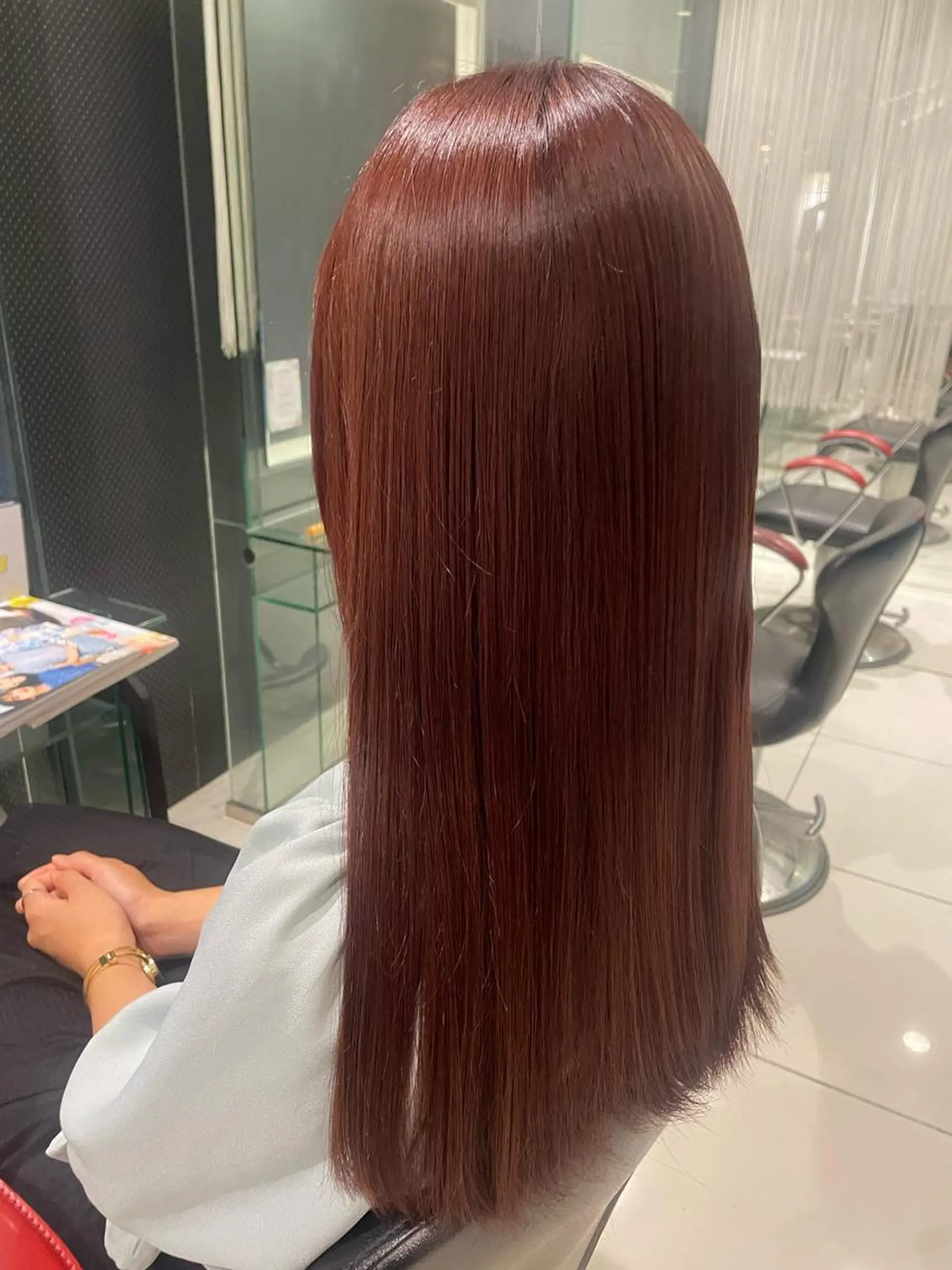 カラー ブラウンカラー ピンクカラー HAIR＆MAKE EARTH四日市店所属・松葉 小春のヘアスタイル