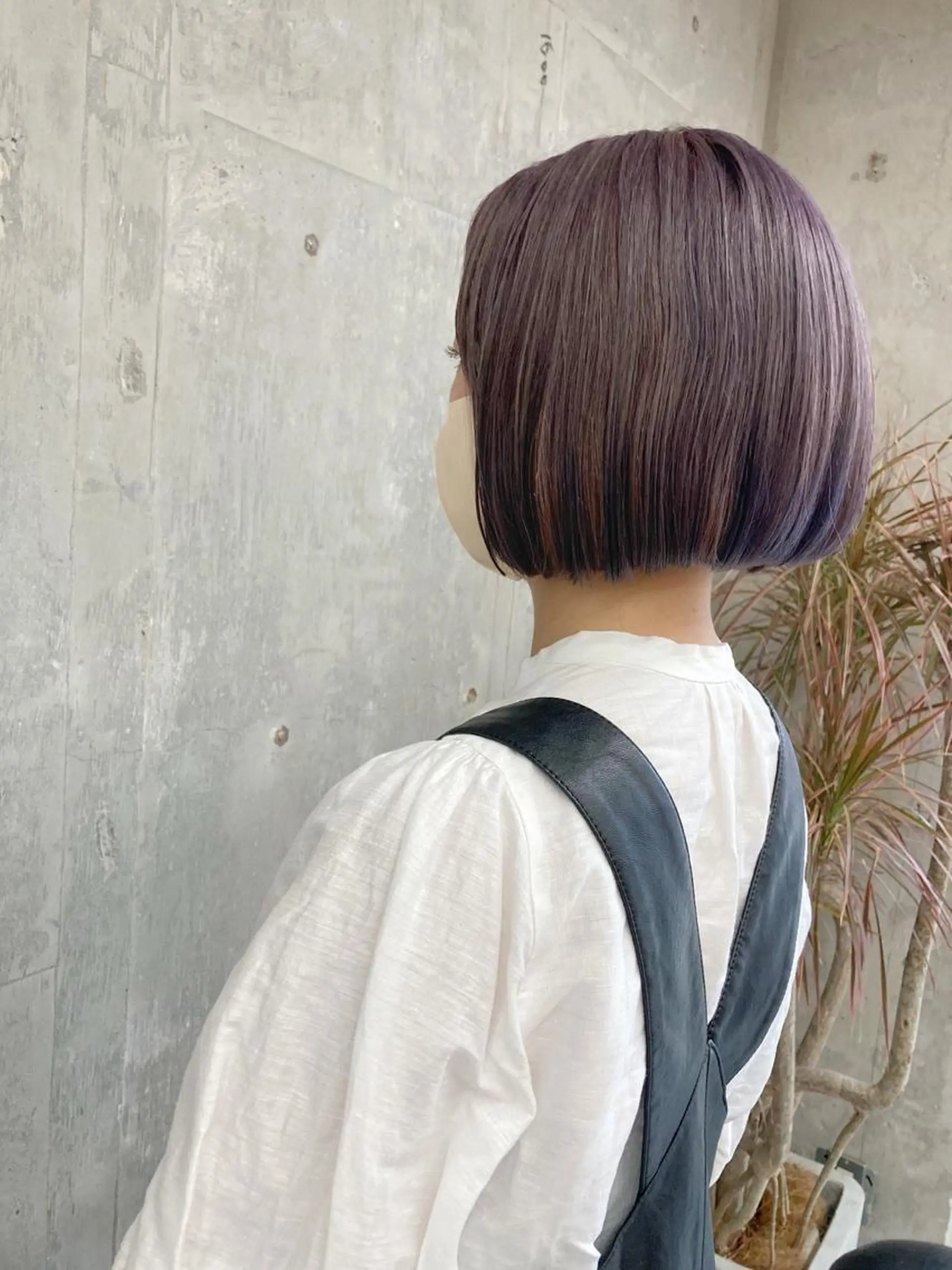 ミディアム カラー ラベンダーカラー 小木曽智美 /ボブ/ショートのヘアスタイル