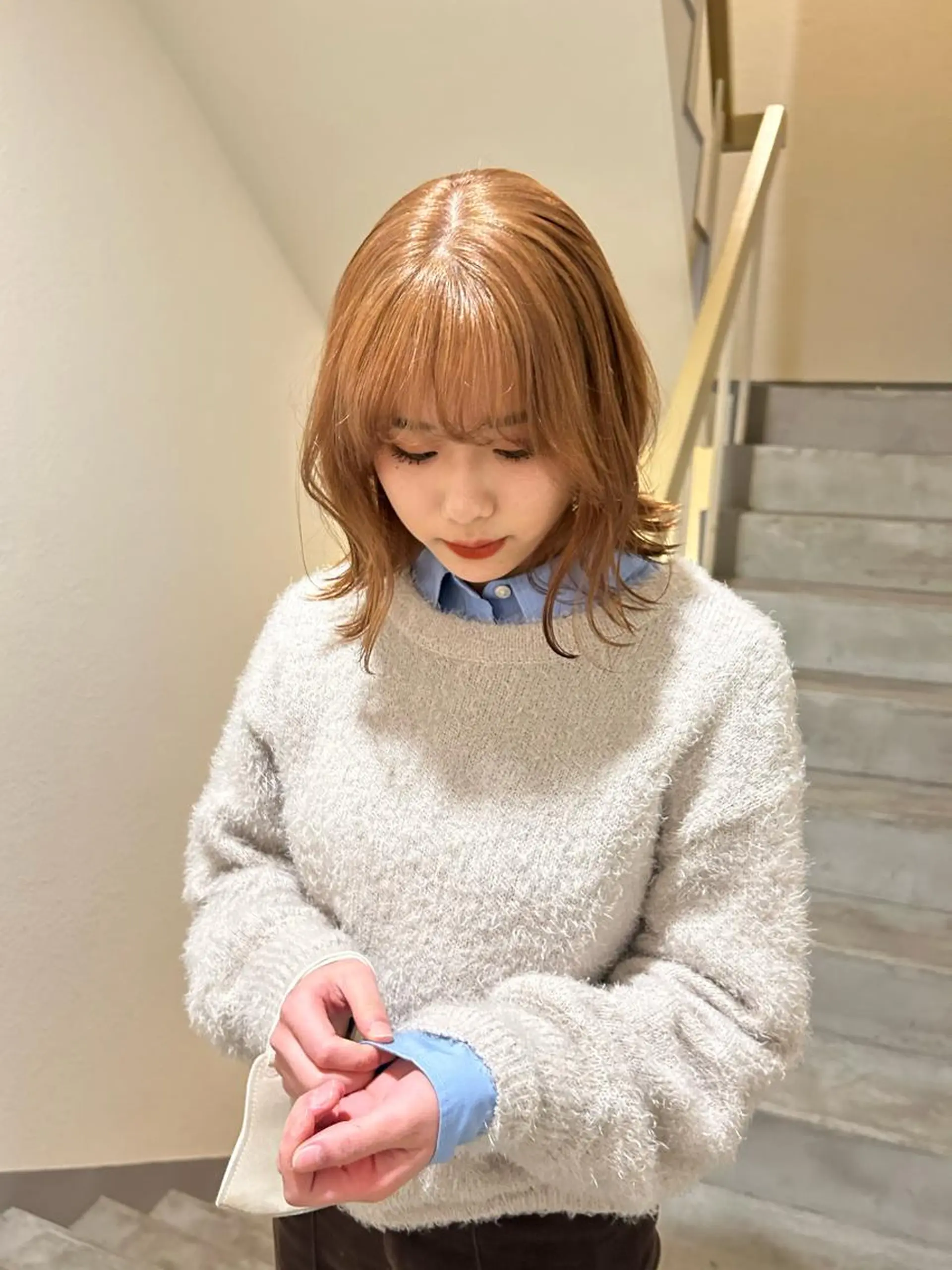 ミディアム sliver マツイ　レンのヘアスタイル