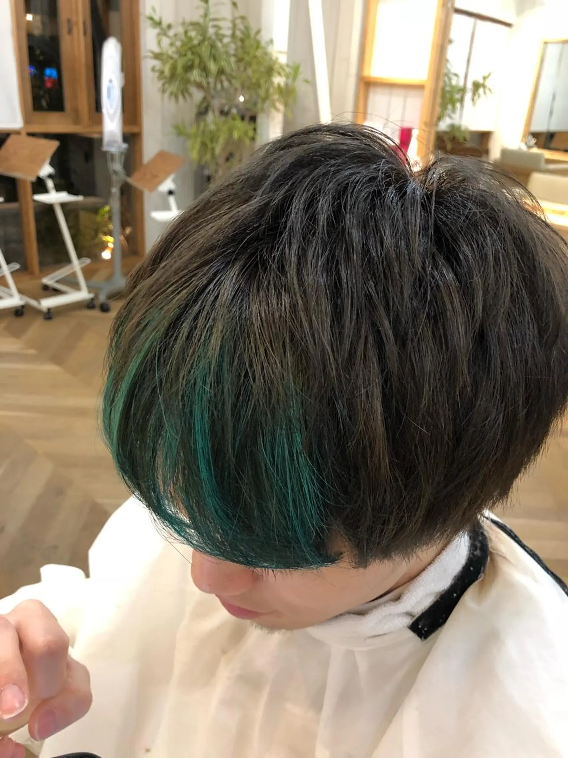 ショート メンズ メンズハイライト ハイライト DEE okazakiのヘアスタイル