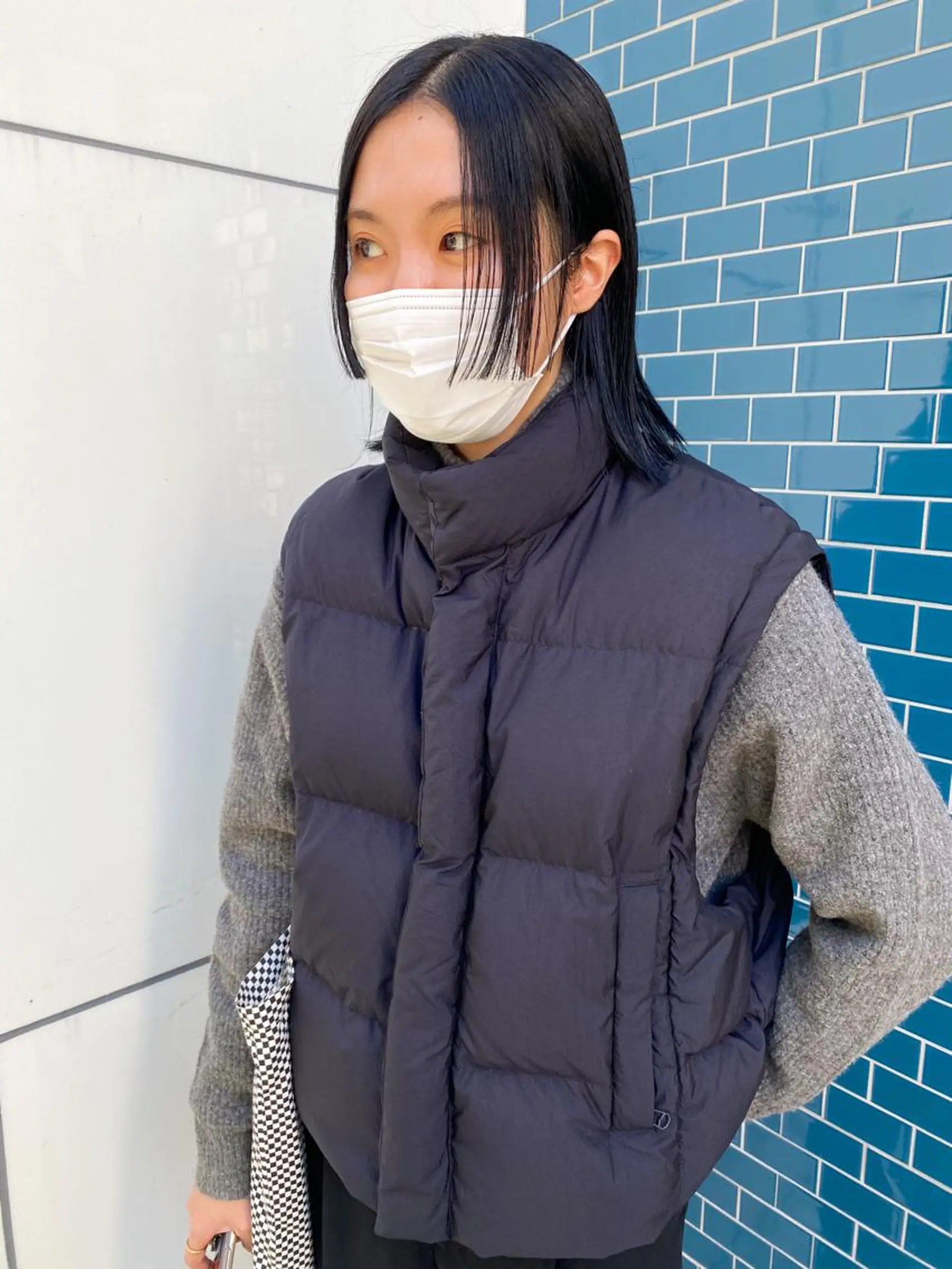 セミロング カラー パーマ ヘアアレンジ メンズ キッズ ネイル マツエク・マツパ アイブロウ ネイビーカラー 眉カラー ネイビー 赤色 パーマスタイル🔅 sayacaのヘアスタイル