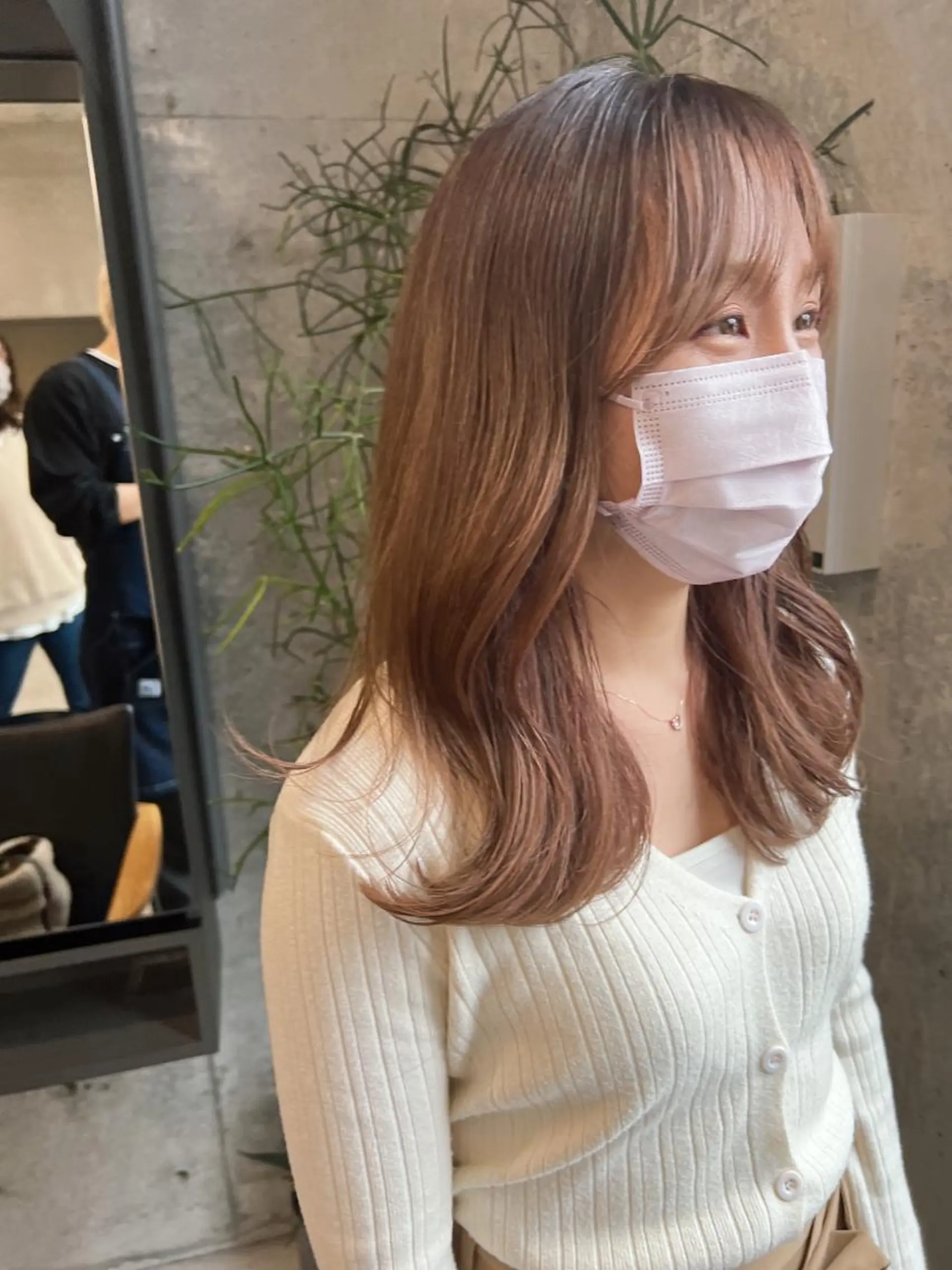 ロング カラー ヘアアレンジ ベージュカラー ブリーチ ラベンダーカラー ラベンダーベージュ レイヤーカット カット ヘアカラー 誰よりも丁寧なカット 🍀小林輝のヘアスタイル