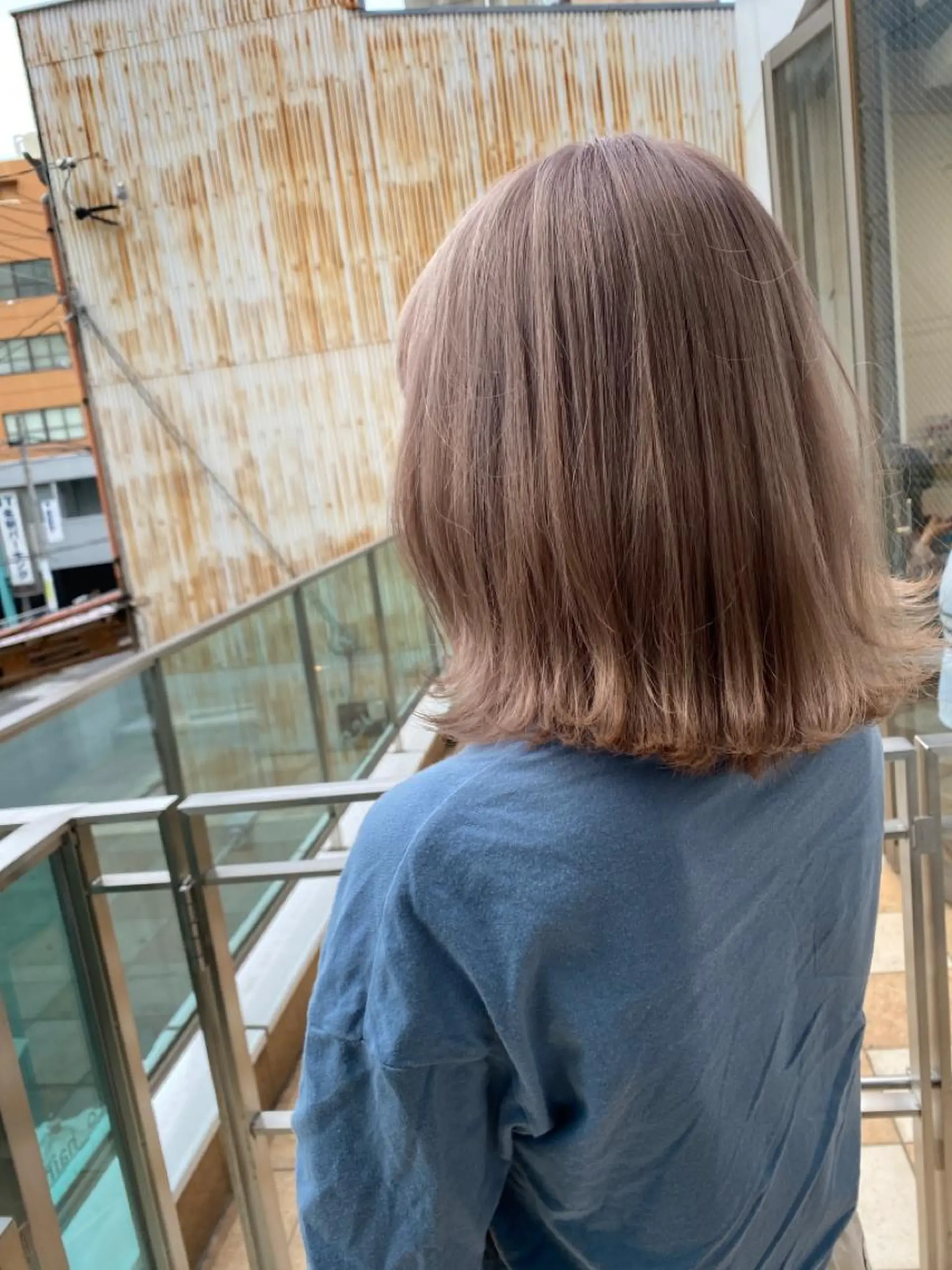 ミディアム カラー 髪質改善/ ブリーチ/中尾のヘアスタイル