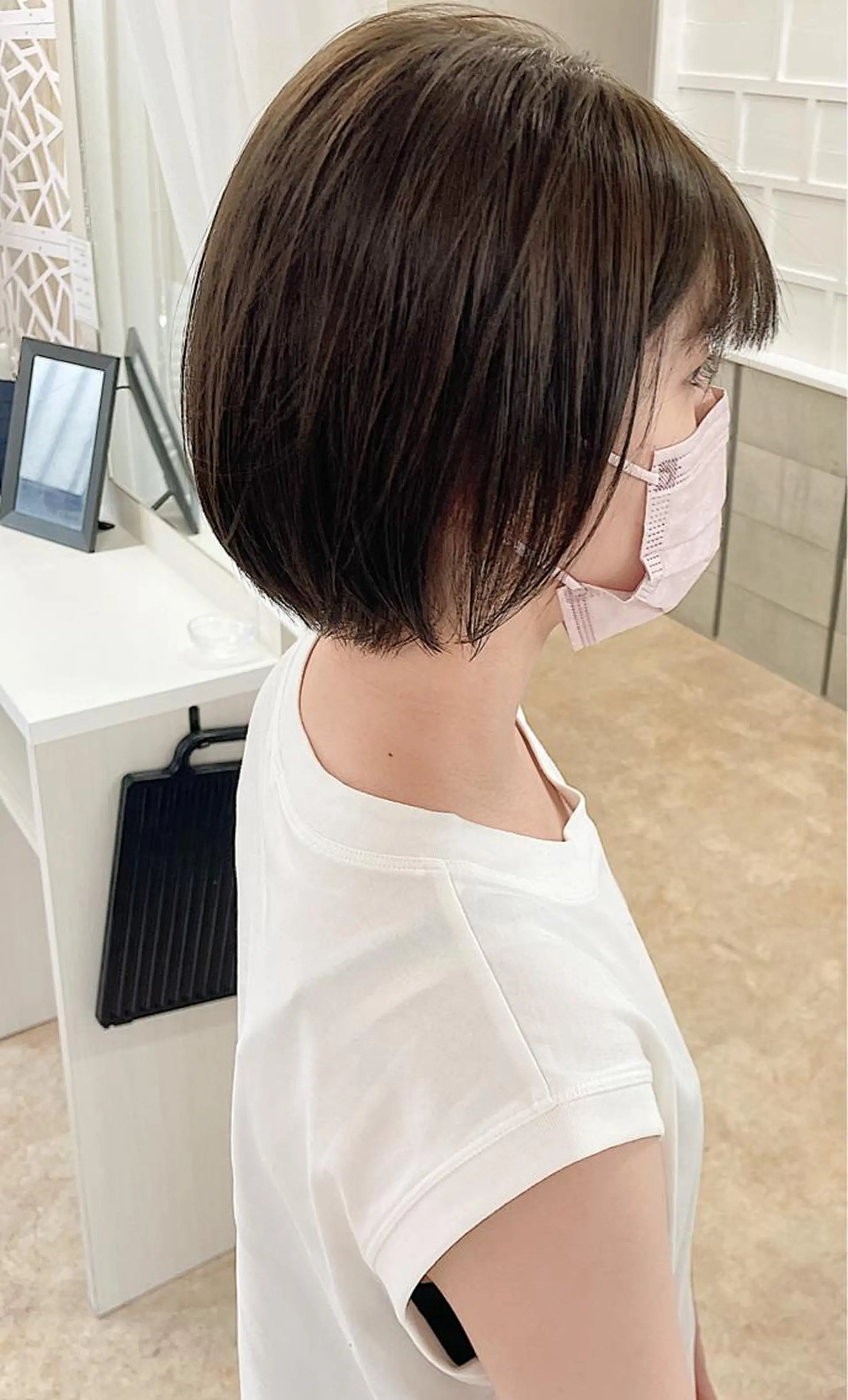 ショート カラー ケアブリーチ /髪質 改善/古橋圭史郎のヘアスタイル