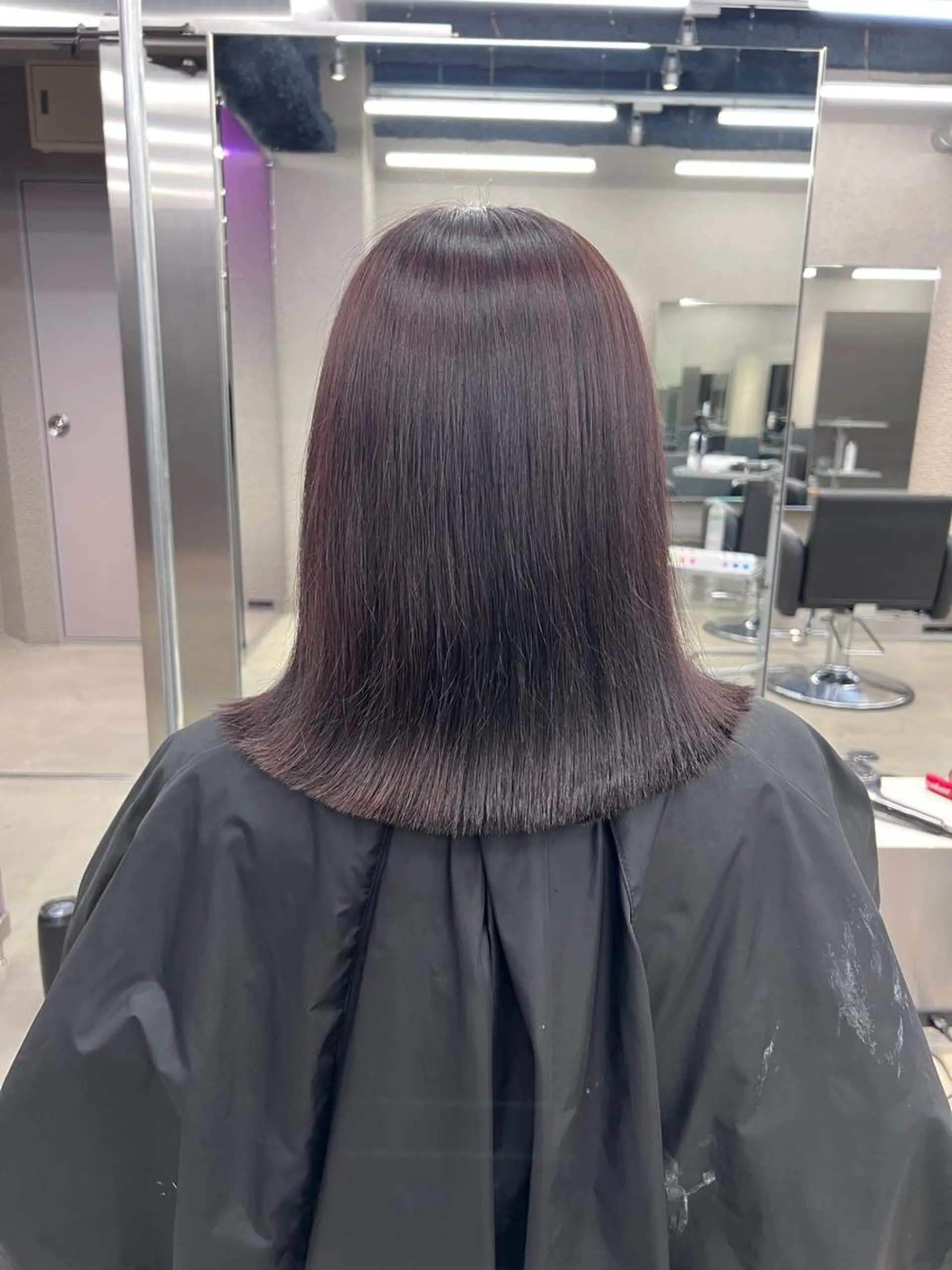 セミロング カラー ブラウンカラー ピンクカラー ピンクブラウン 紬/enne/ブリー チ/ハイトーンのヘアスタイル