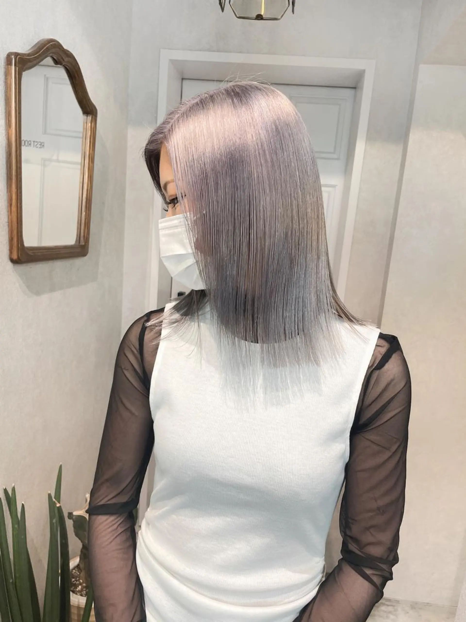 カラー スミレ /メンズ /コーンロウのヘアスタイル