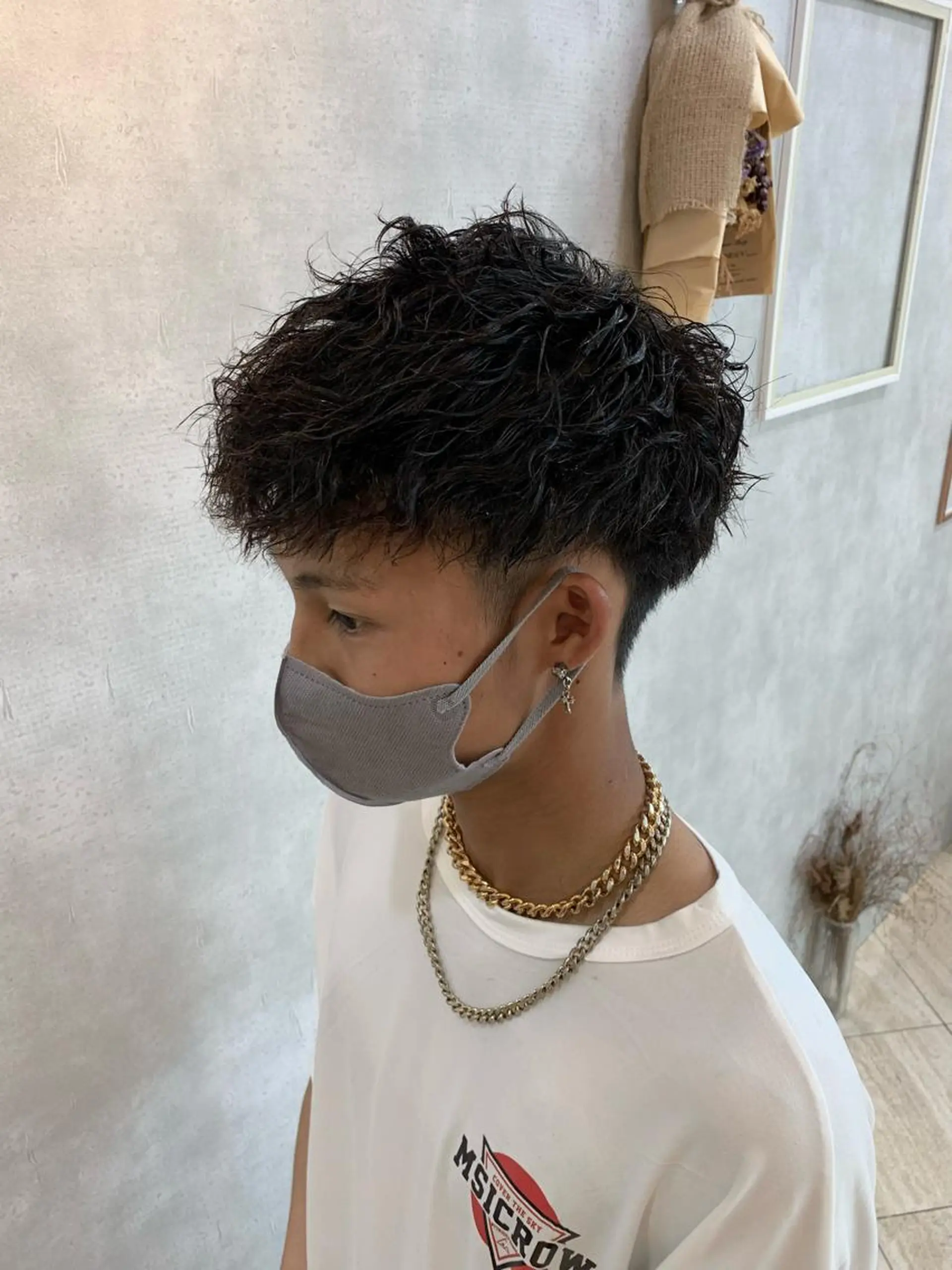 パーマ ヘアアレンジ メンズ メンズパーマ メンズツイストパーマ ツイストパーマ カット パーマ hiar make ROSEL所属・ROSEL末吉 海渡のヘアスタイル