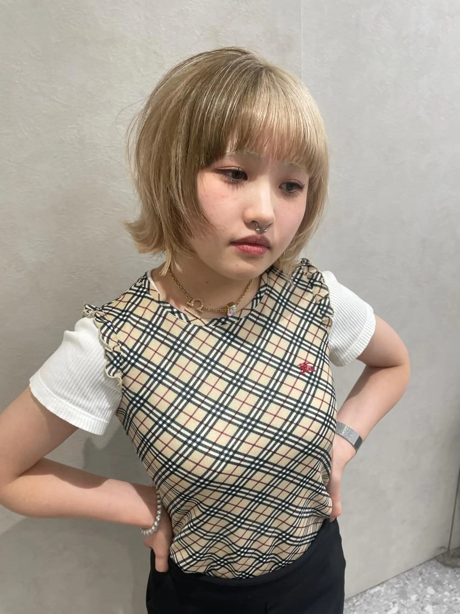 カラー 韓国ヘア/レイヤー Londエレンのヘアスタイル