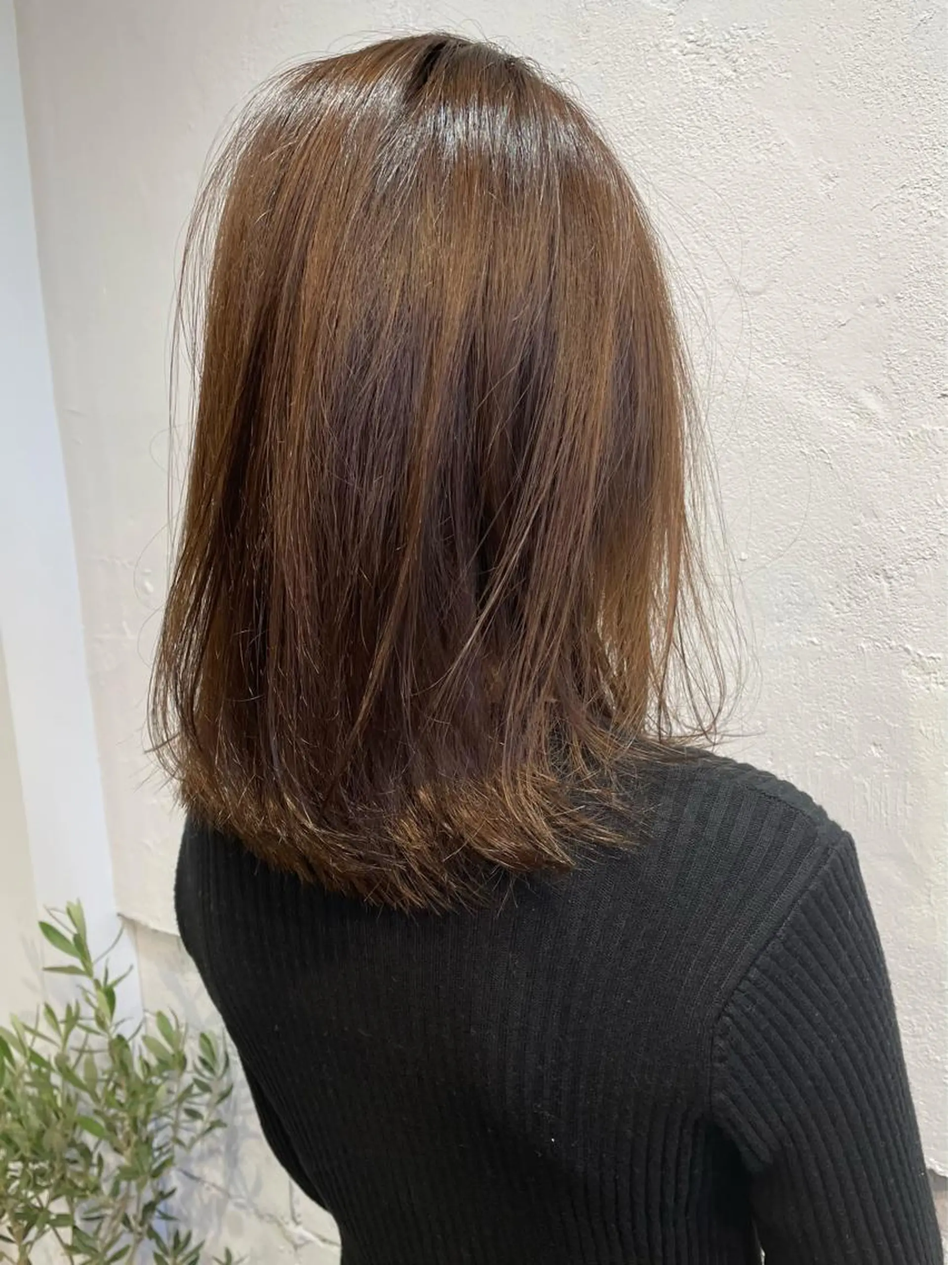 ミディアム カット 縮毛矯正 トリートメント 上原 みちるのヘアスタイル