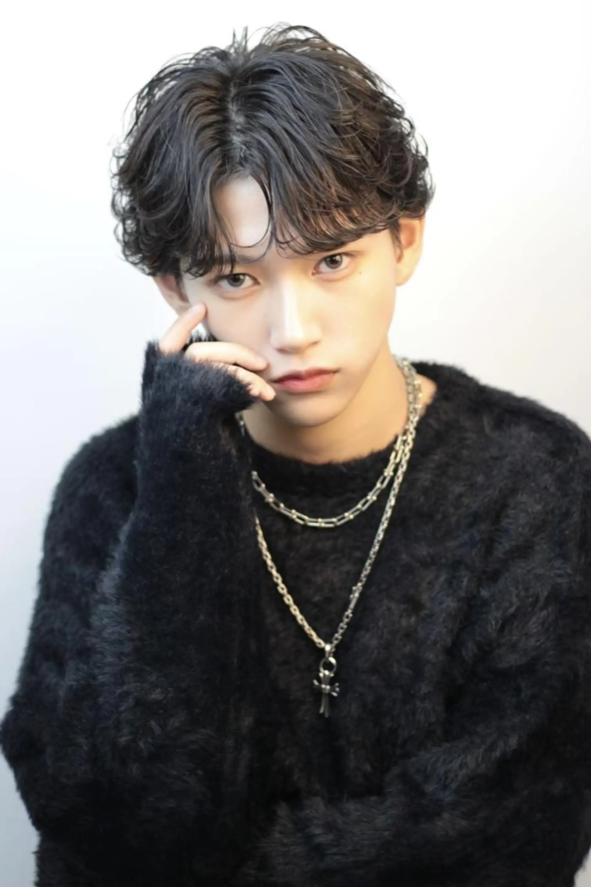 メンズ パーマ カット パーマ トリートメント ヘアセット メンズ専門美容室 💠BLUCK横浜のヘアスタイル