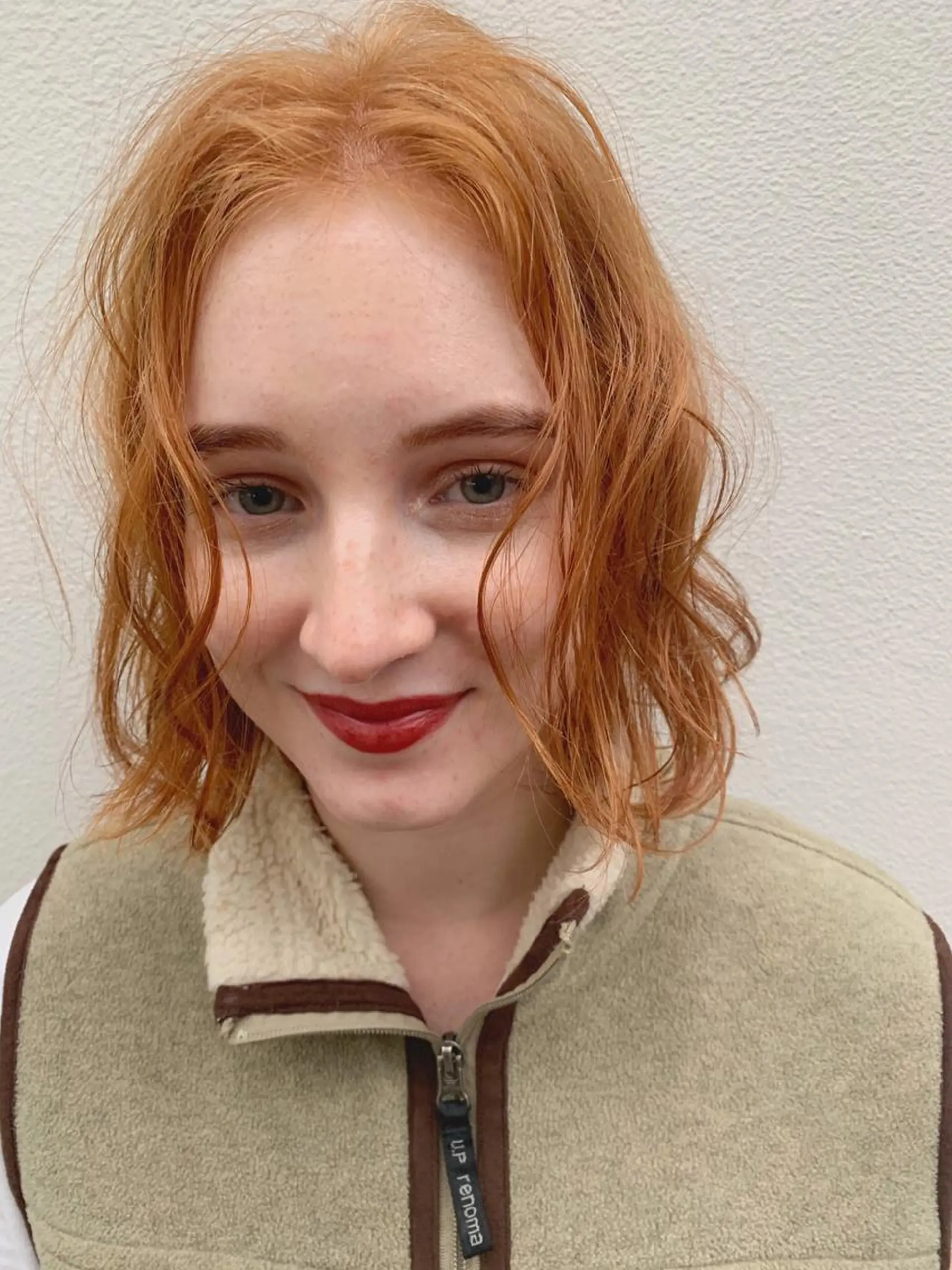 ミディアム カラー ベージュカラー オレンジ オレンジベージュ ヘアカラー トリートメント 🧼柴田 健太郎🧼のヘアスタイル